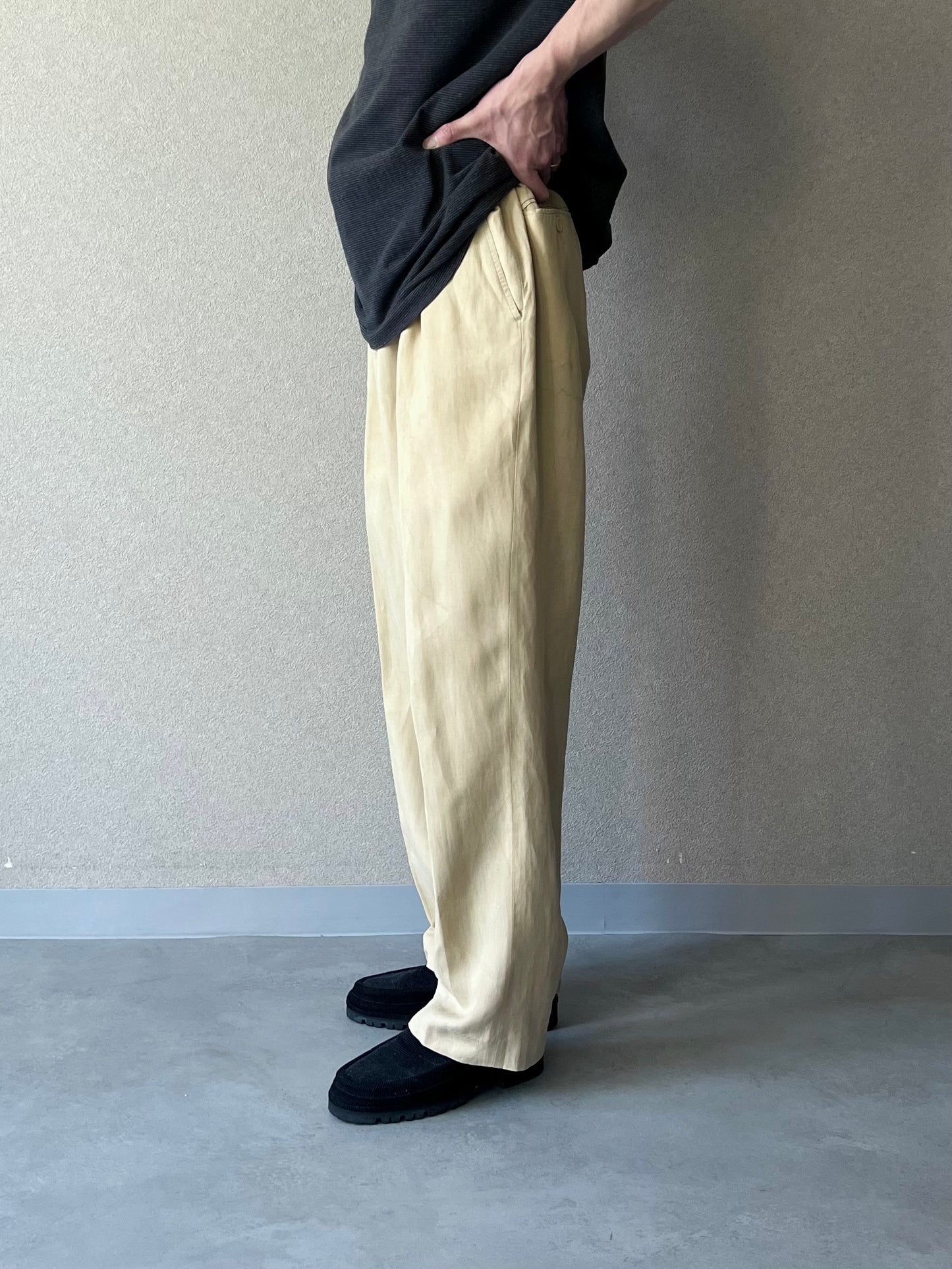 90's Polo Ralph Lauren silk×linen slacks