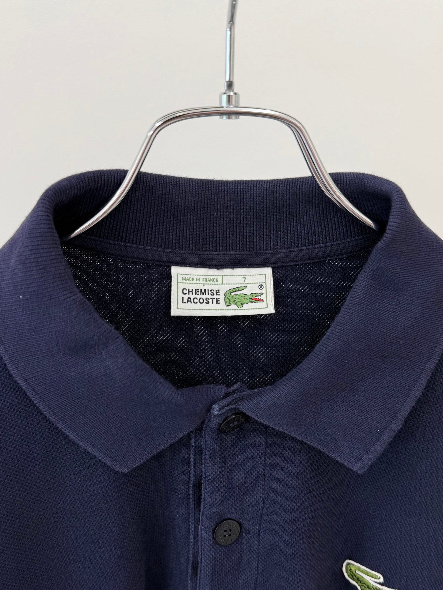 80's LACOSTE L/S polo shirt "Made in FRANCE"
