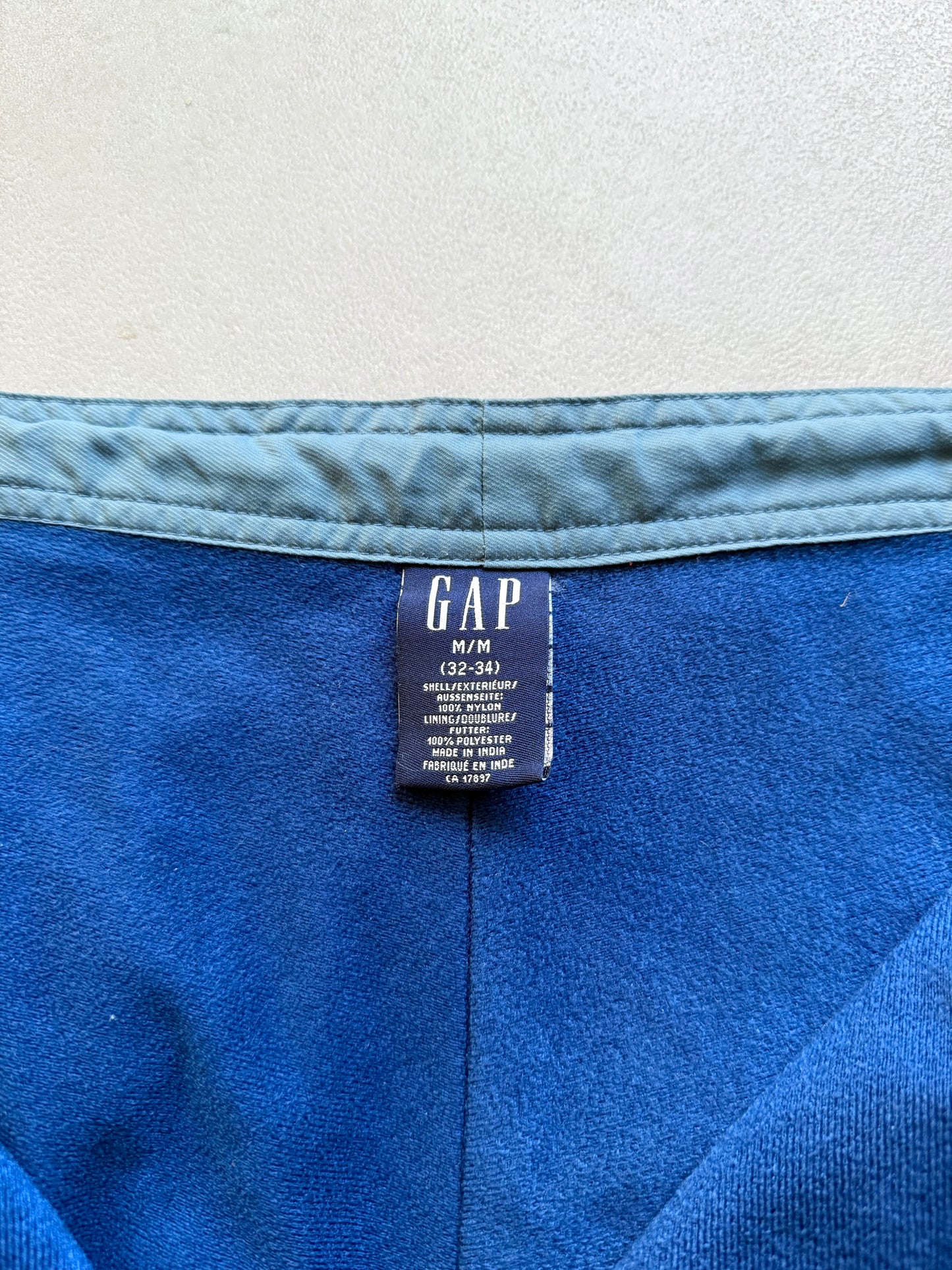 00's GAP fleece lining nylon pants