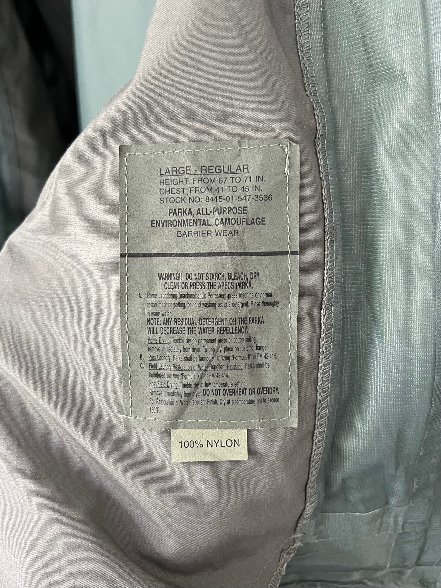 00's US.AIRFORCE GORE-TEX nylon jacket