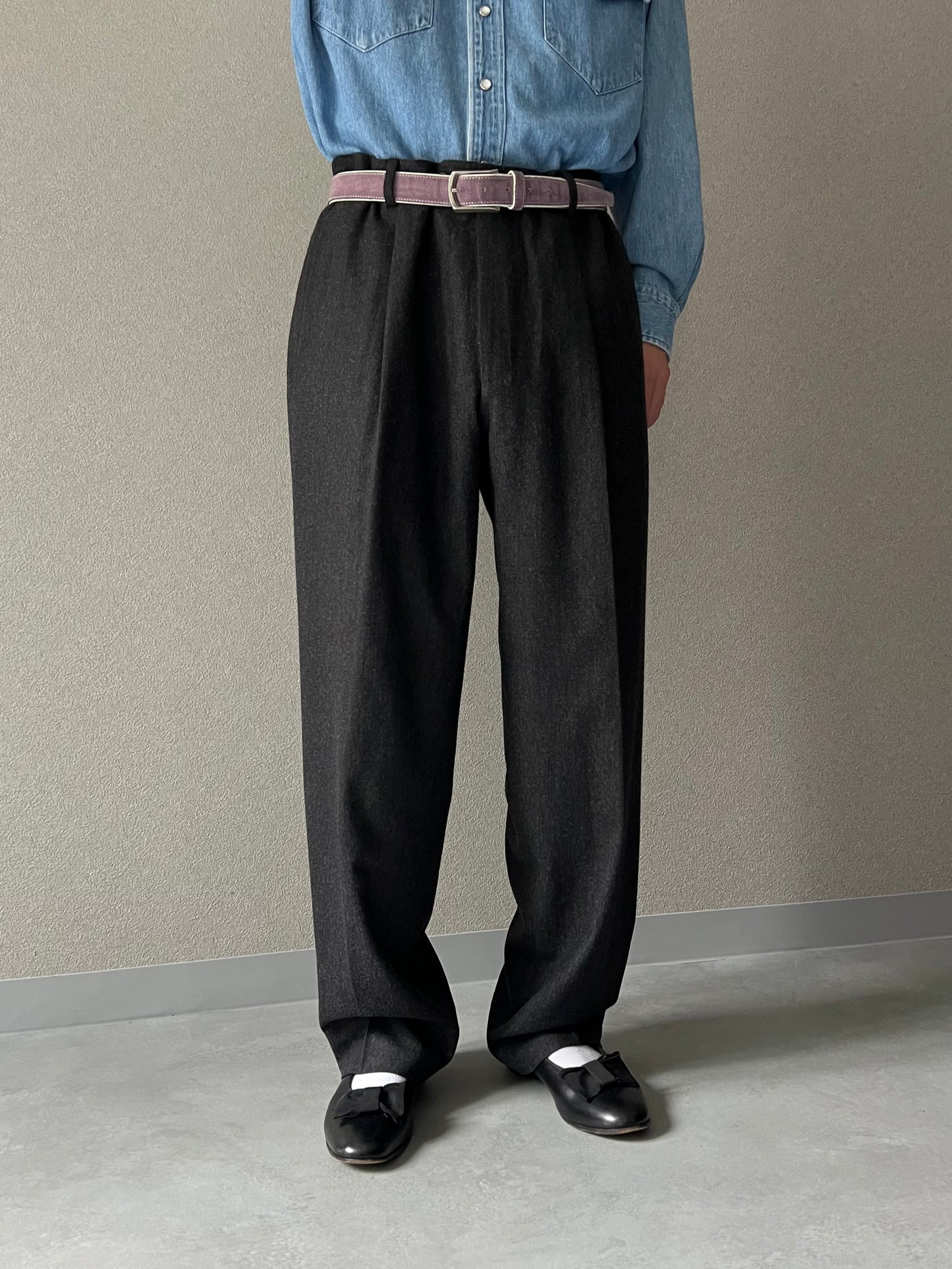 90's HUGO BOSS cashmere blend wool slacks
