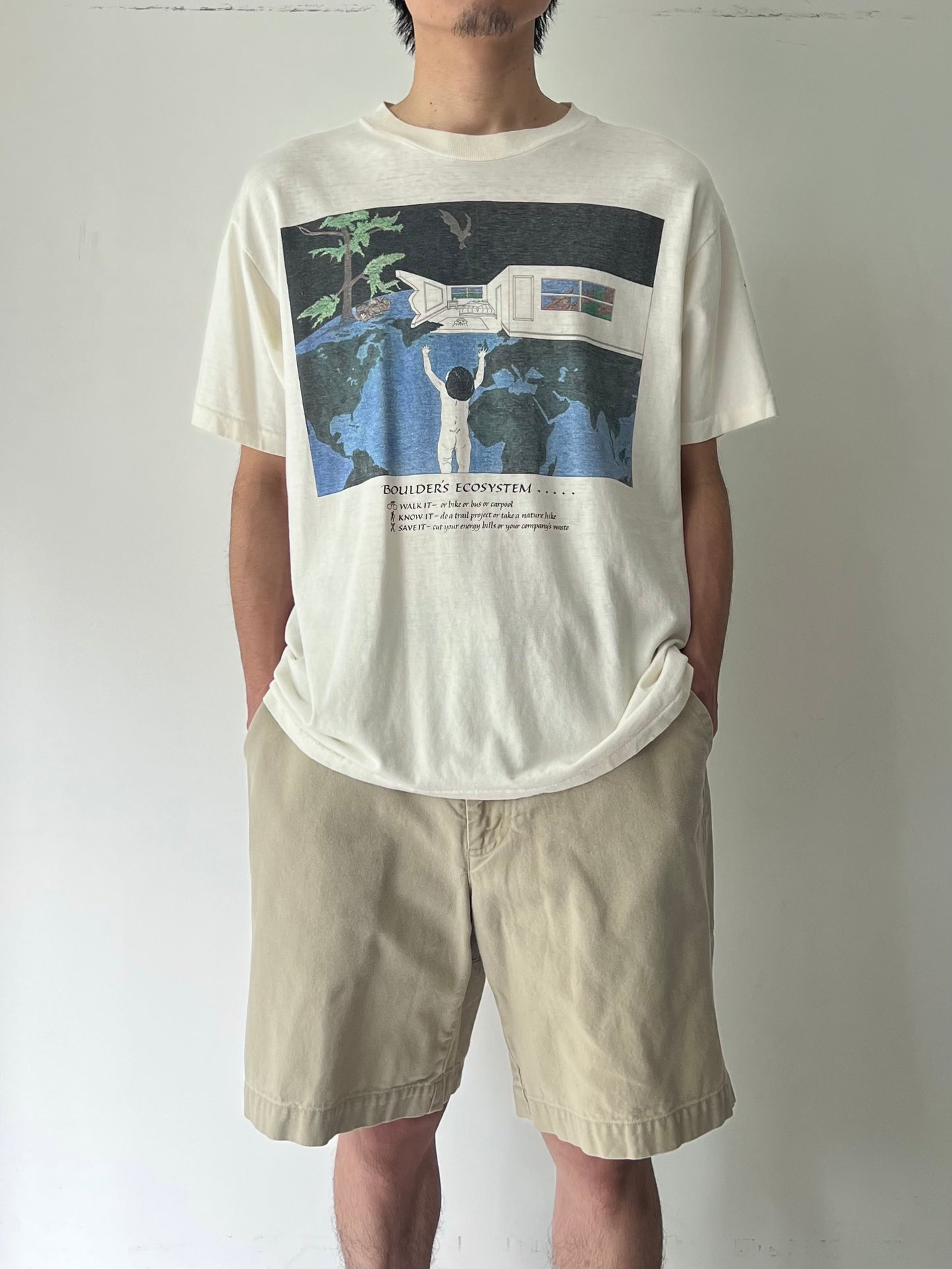 90's EARTH DAY t-shirt "MADE IN USA"