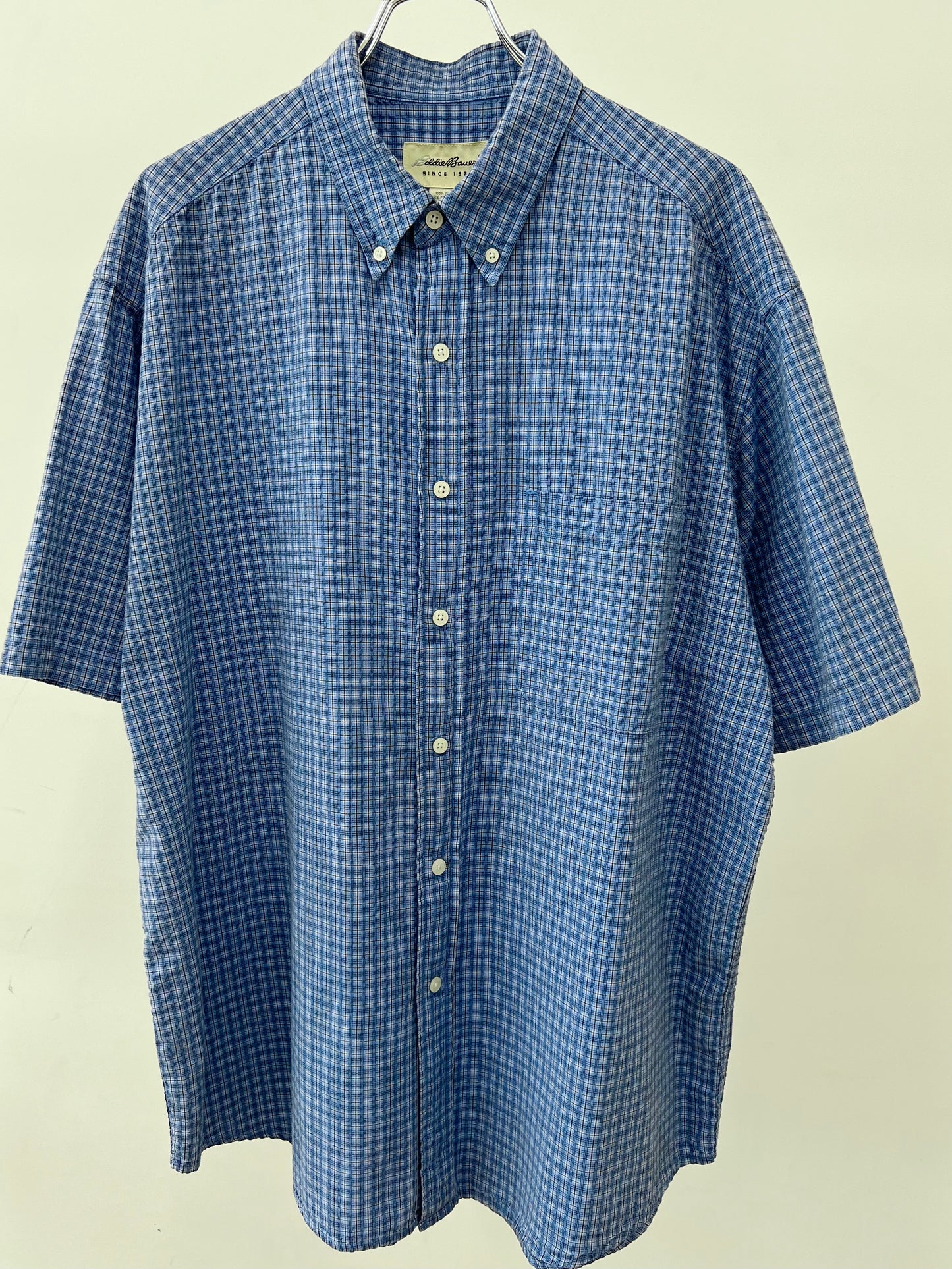 90's Eddie Bauer seersucker shirt