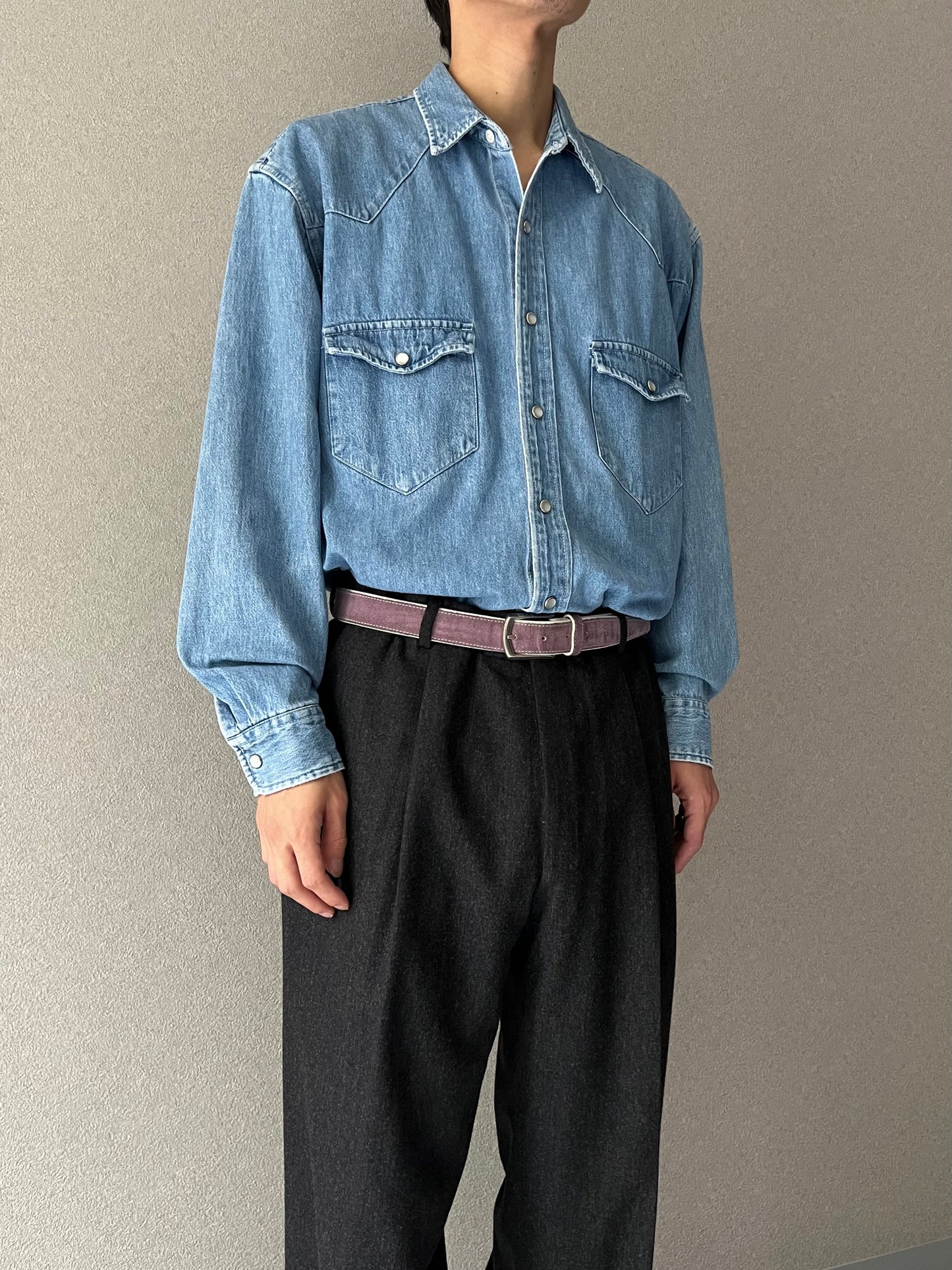 90's GAP denim western shirt