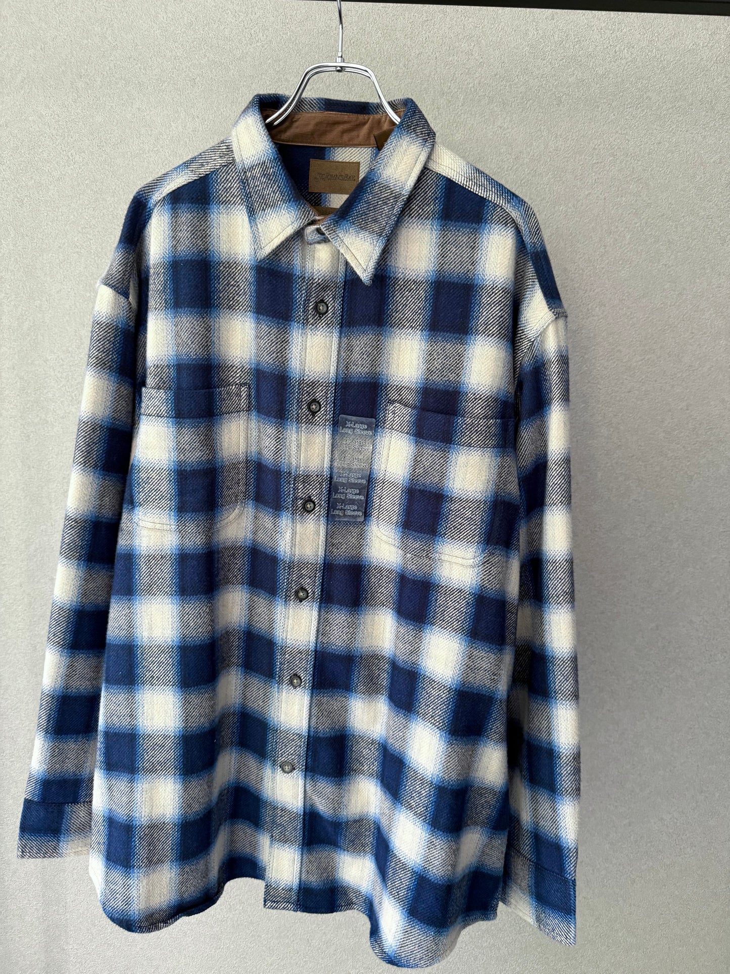 00's ST.JOHN'S BAY flannel shirt "DEAD STOCK"