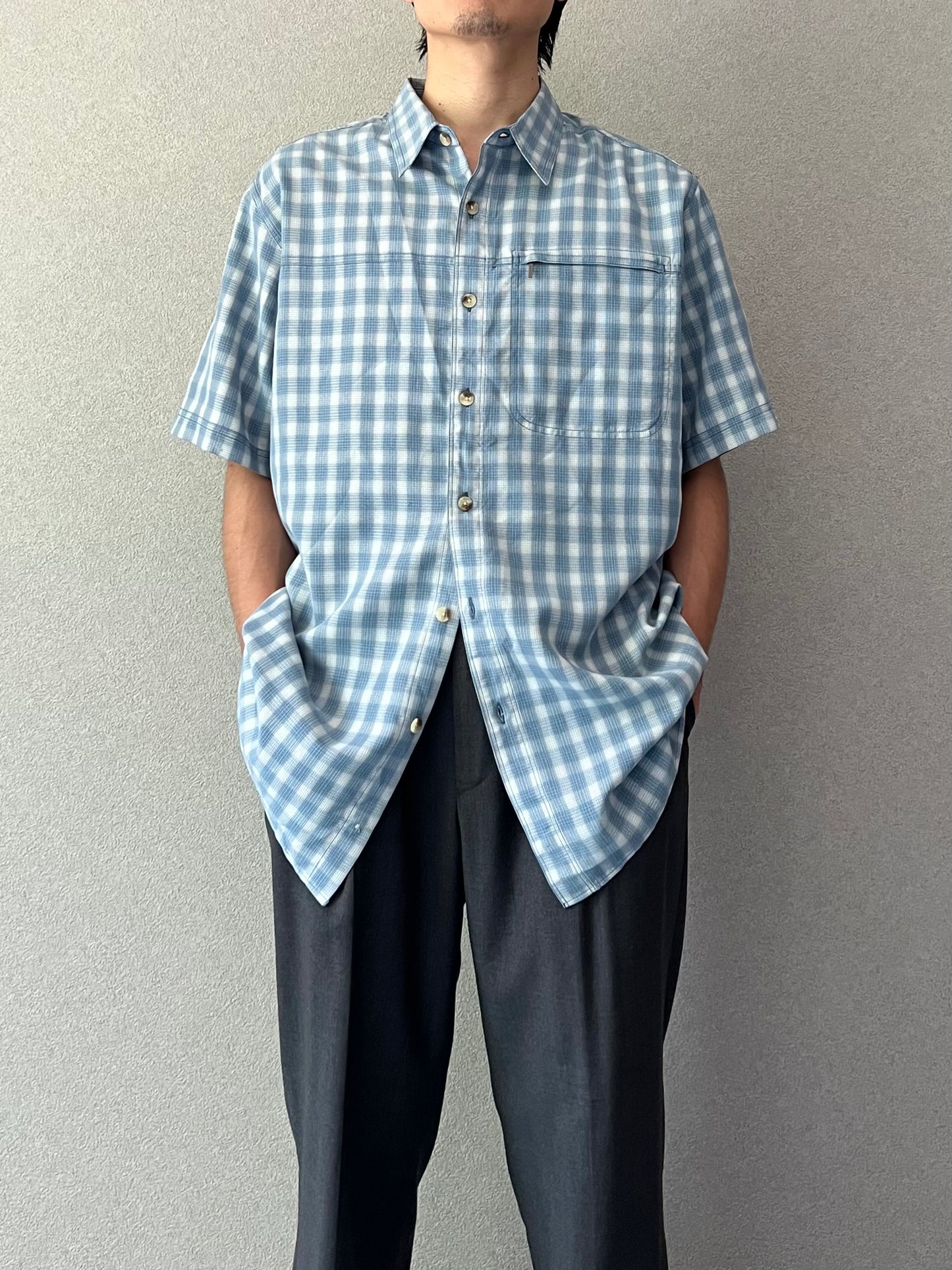 00's THE NORTH FACE rayon shirt