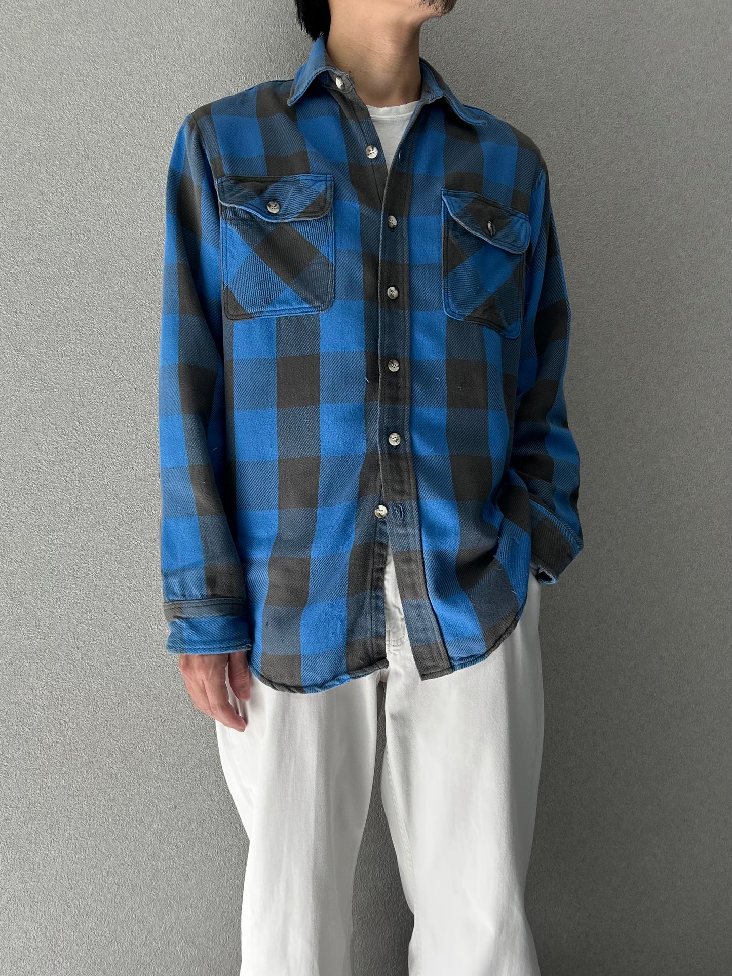 90's ST.JOHN'S BAY flannel shirt "Made in USA"