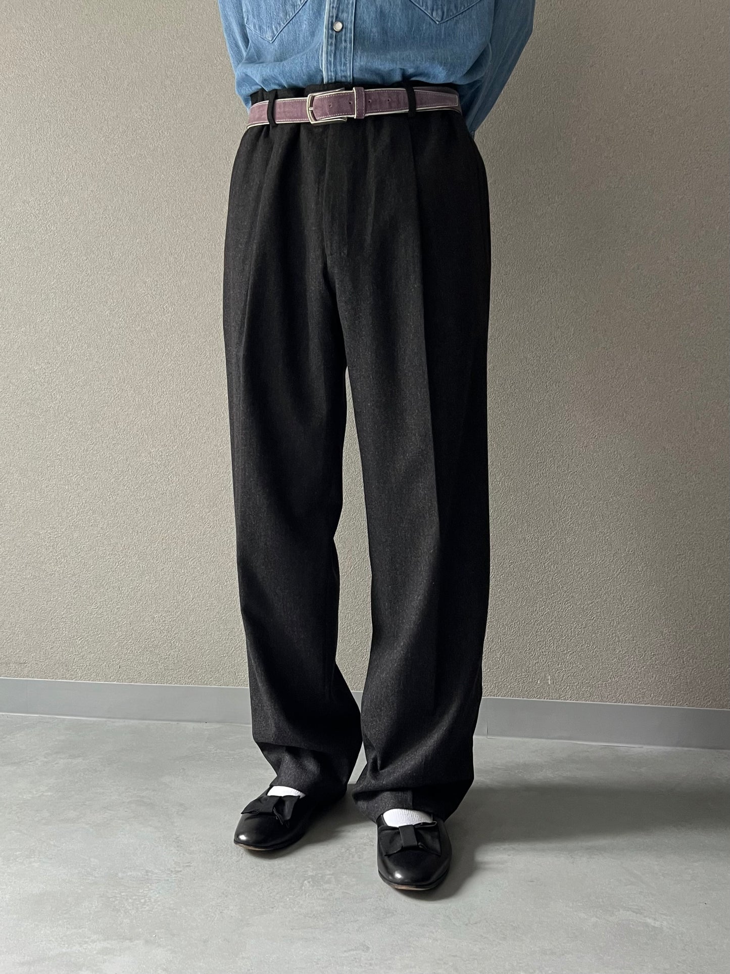 90's HUGO BOSS cashmere blend wool slacks