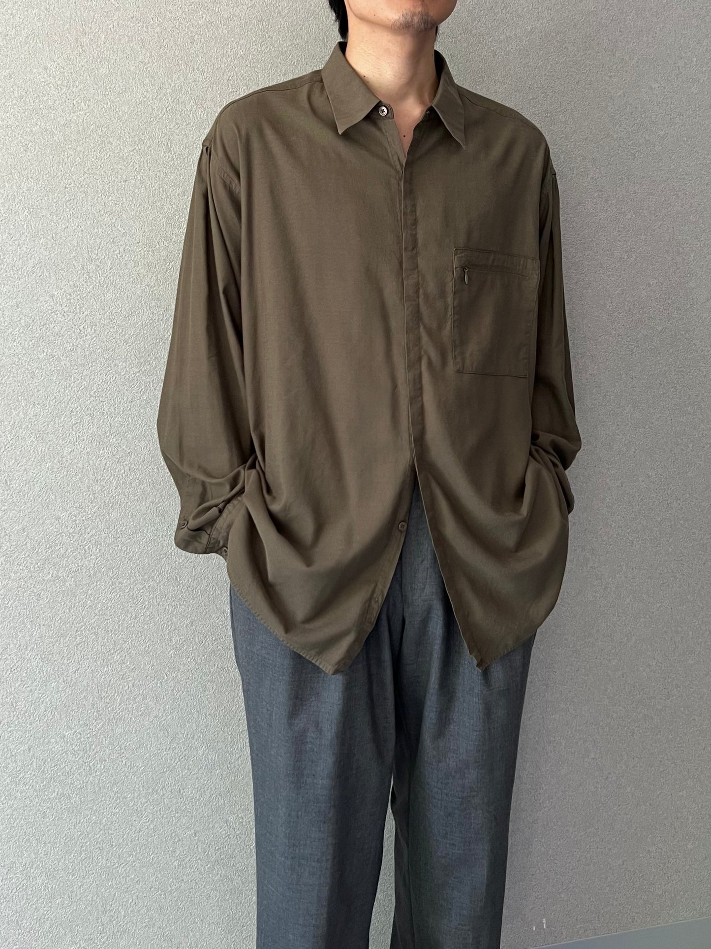 90's PERRY ELLIS rayon shirt