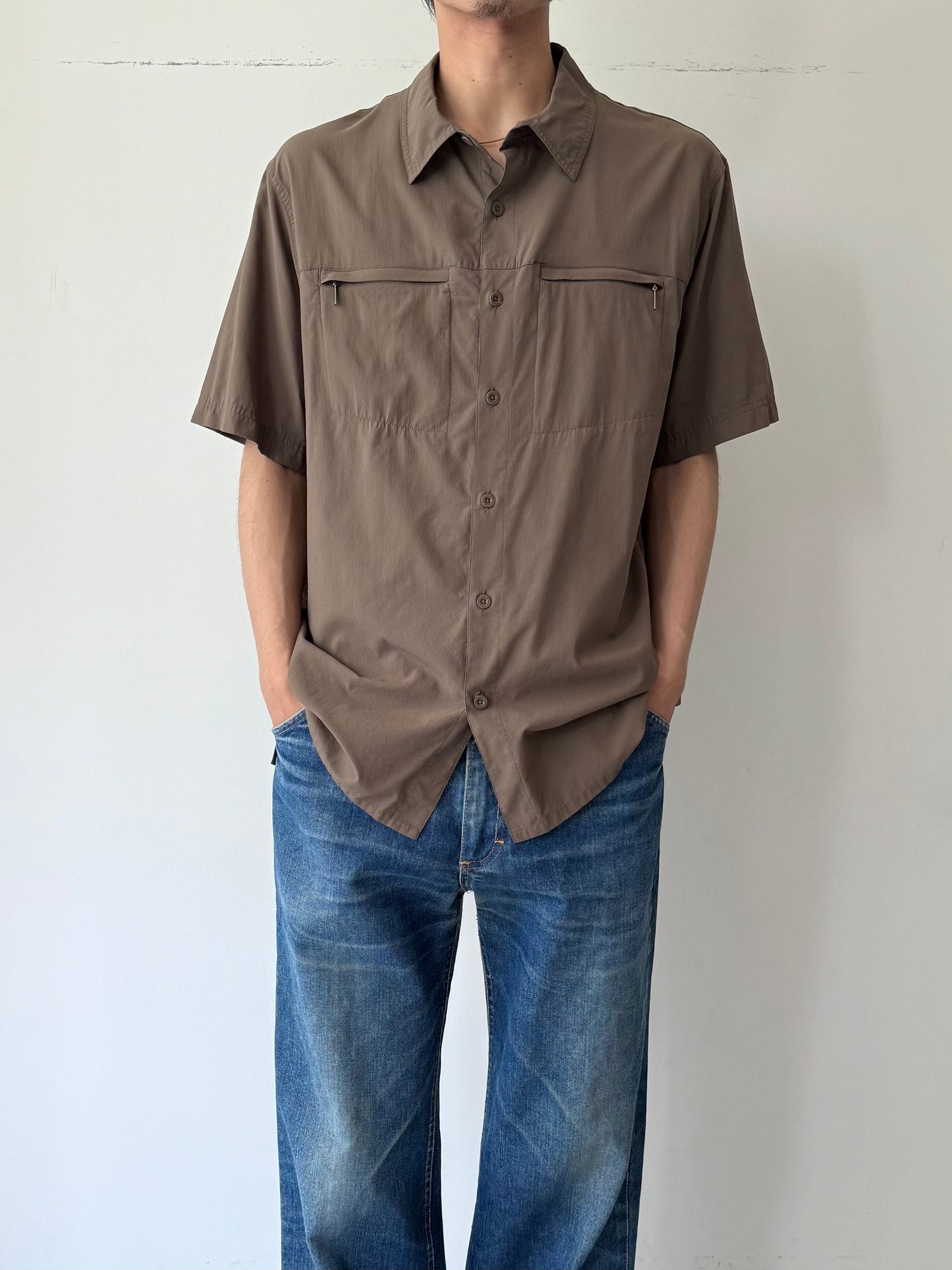 00's NIKE ACG nylon S/S shirt