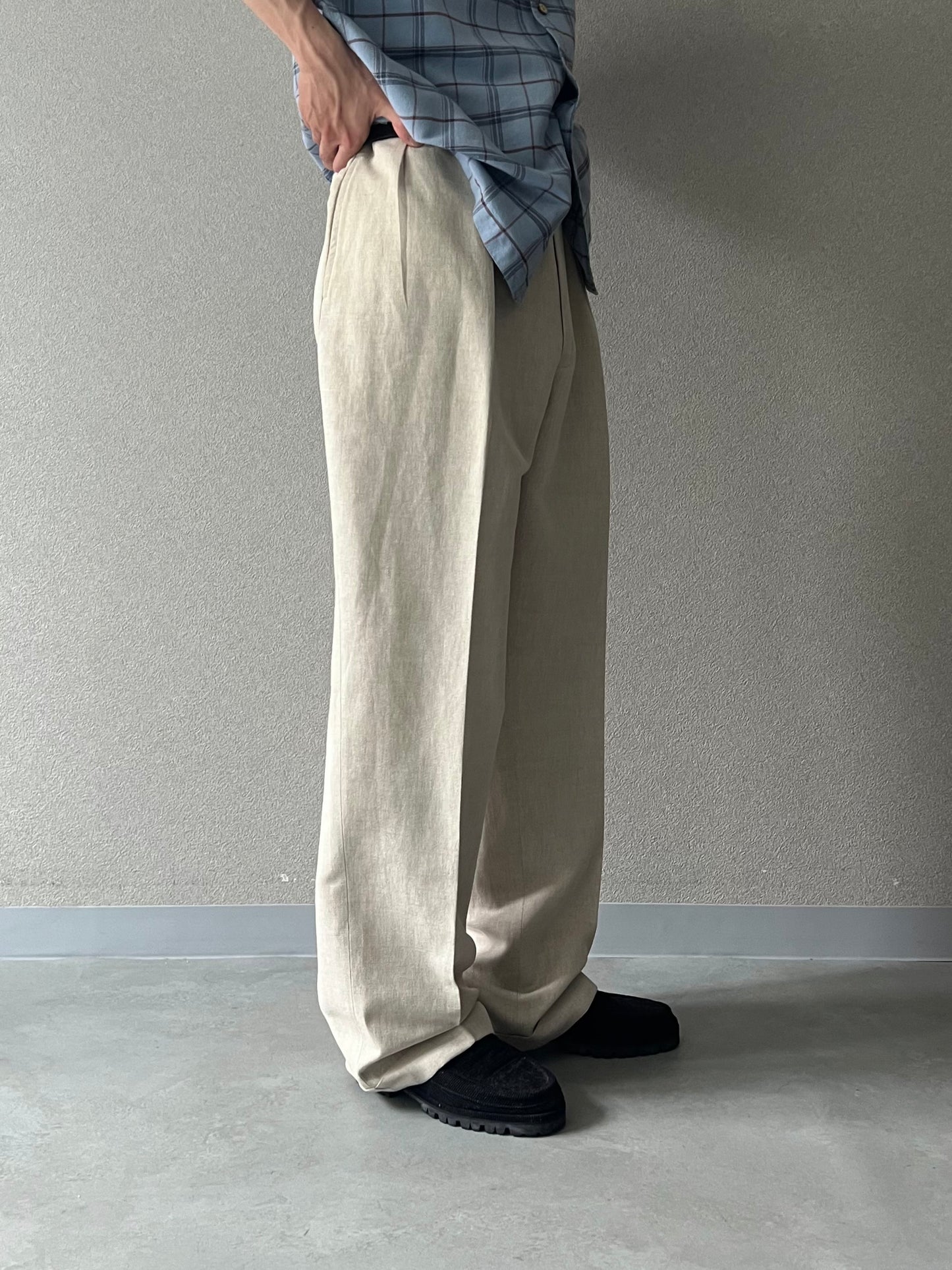 90's Polo Ralph Lauren linen×cotton slacks