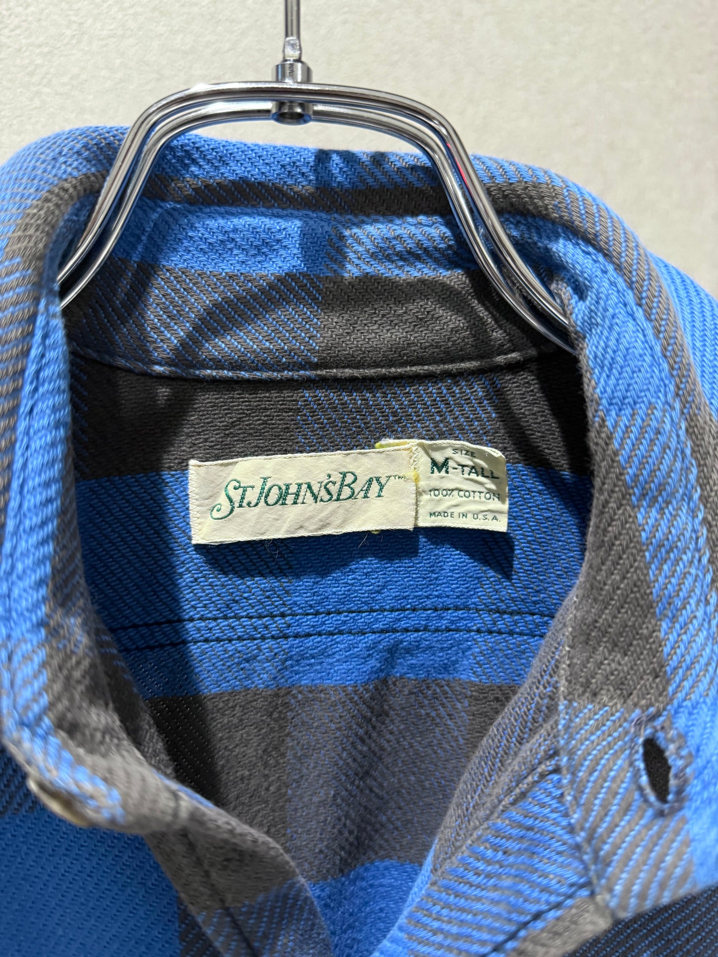 90's ST.JOHN'S BAY flannel shirt "Made in USA"