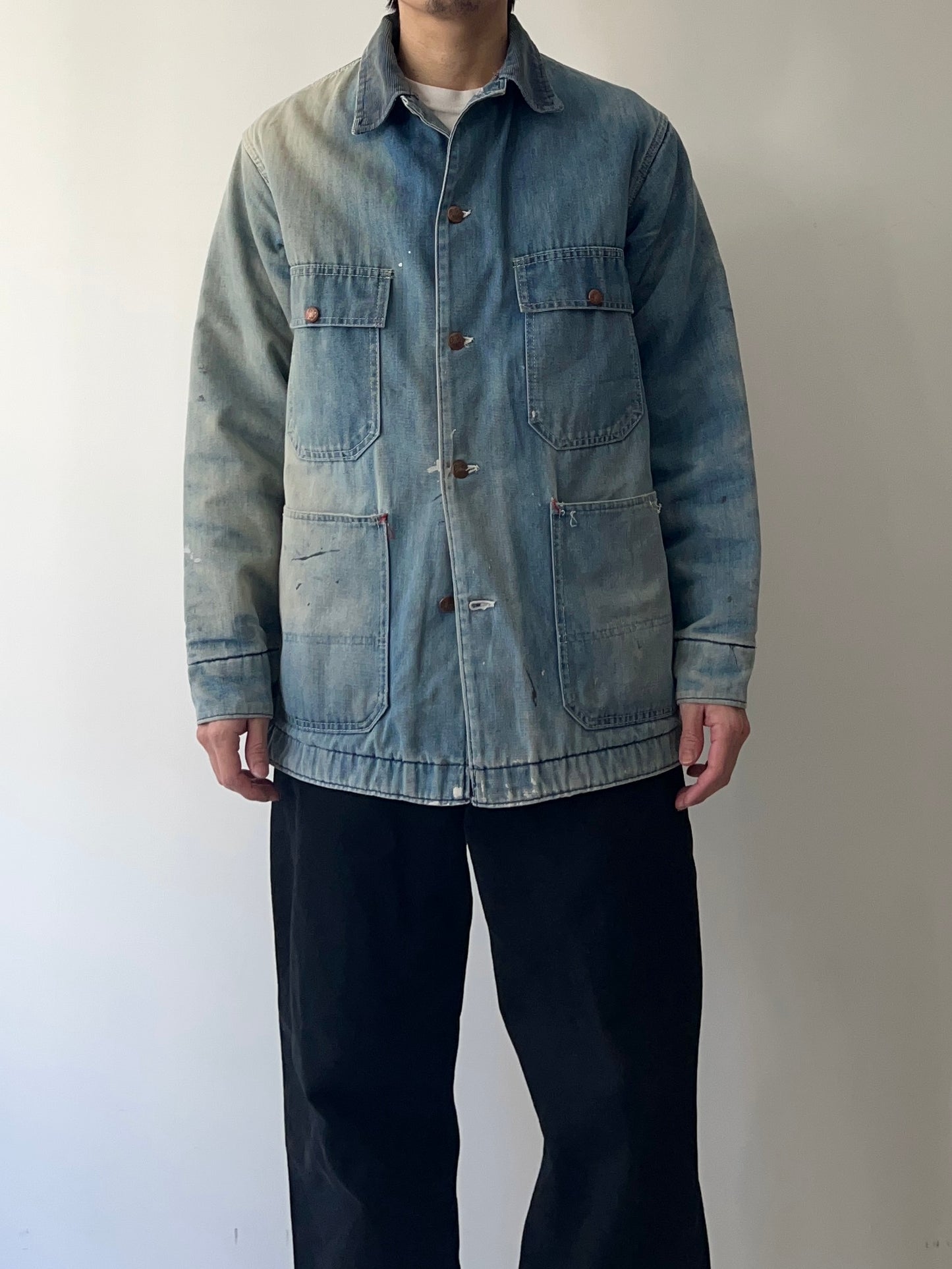70's BIG MAC denim coverall jacket "Sun fade"