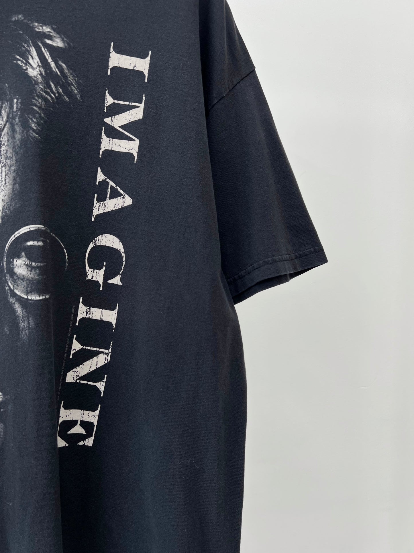 00's John Lennon music t-shirt "IMAGINE"