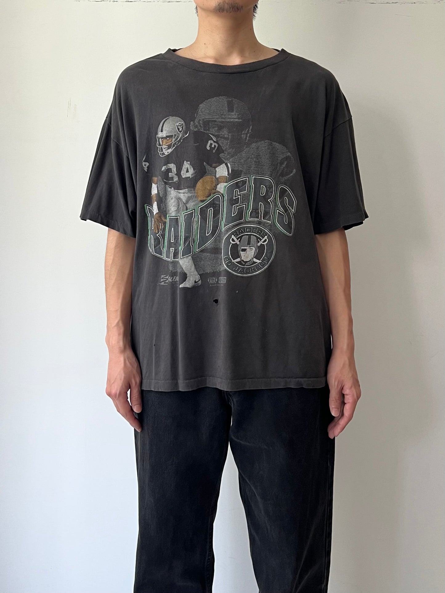 80's〜 RAIDRERS x BO JACKSON t-shirt "Made in USA"