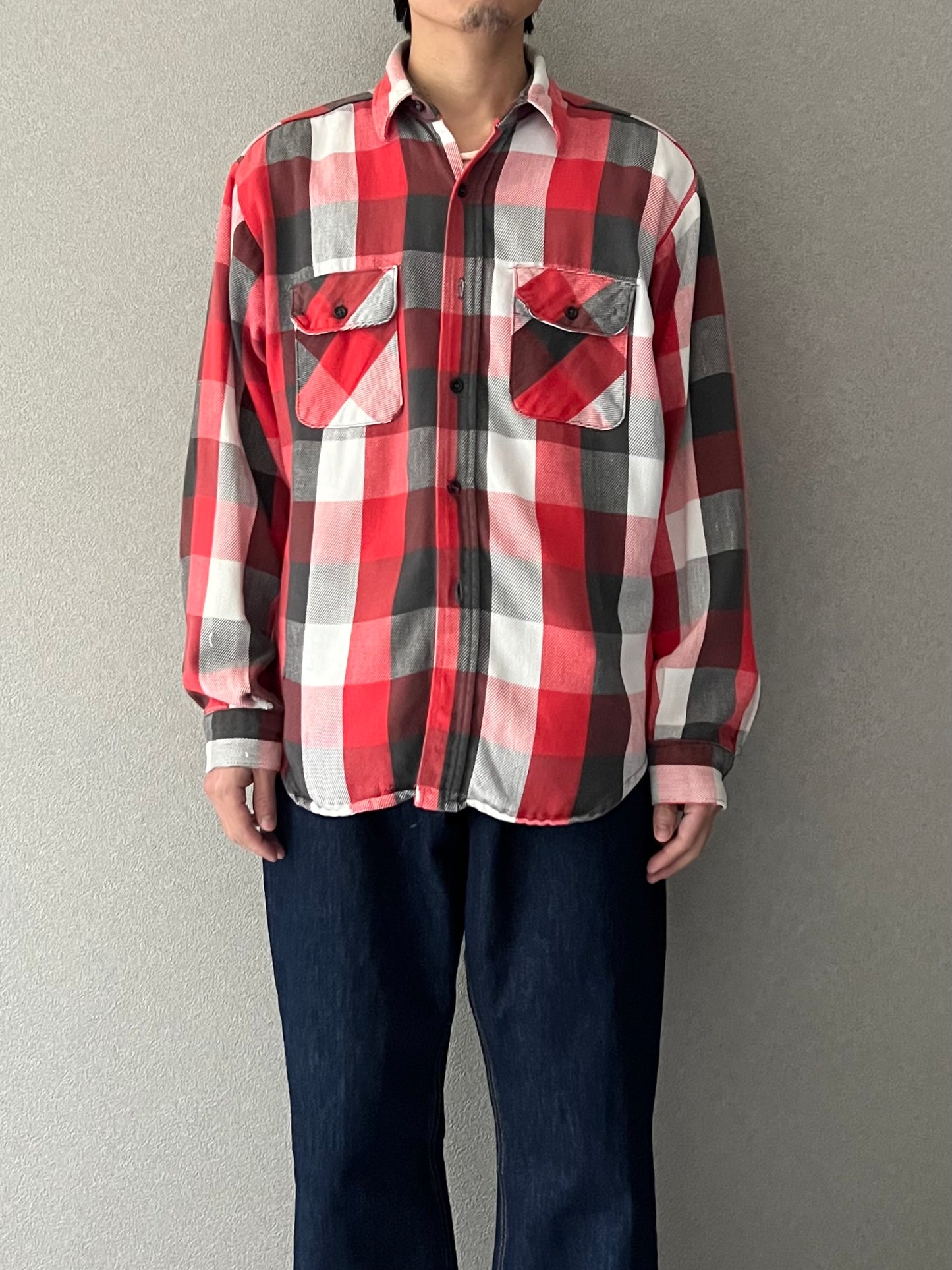 80's FIVE BROTHER flannel shirt "Made in USA"