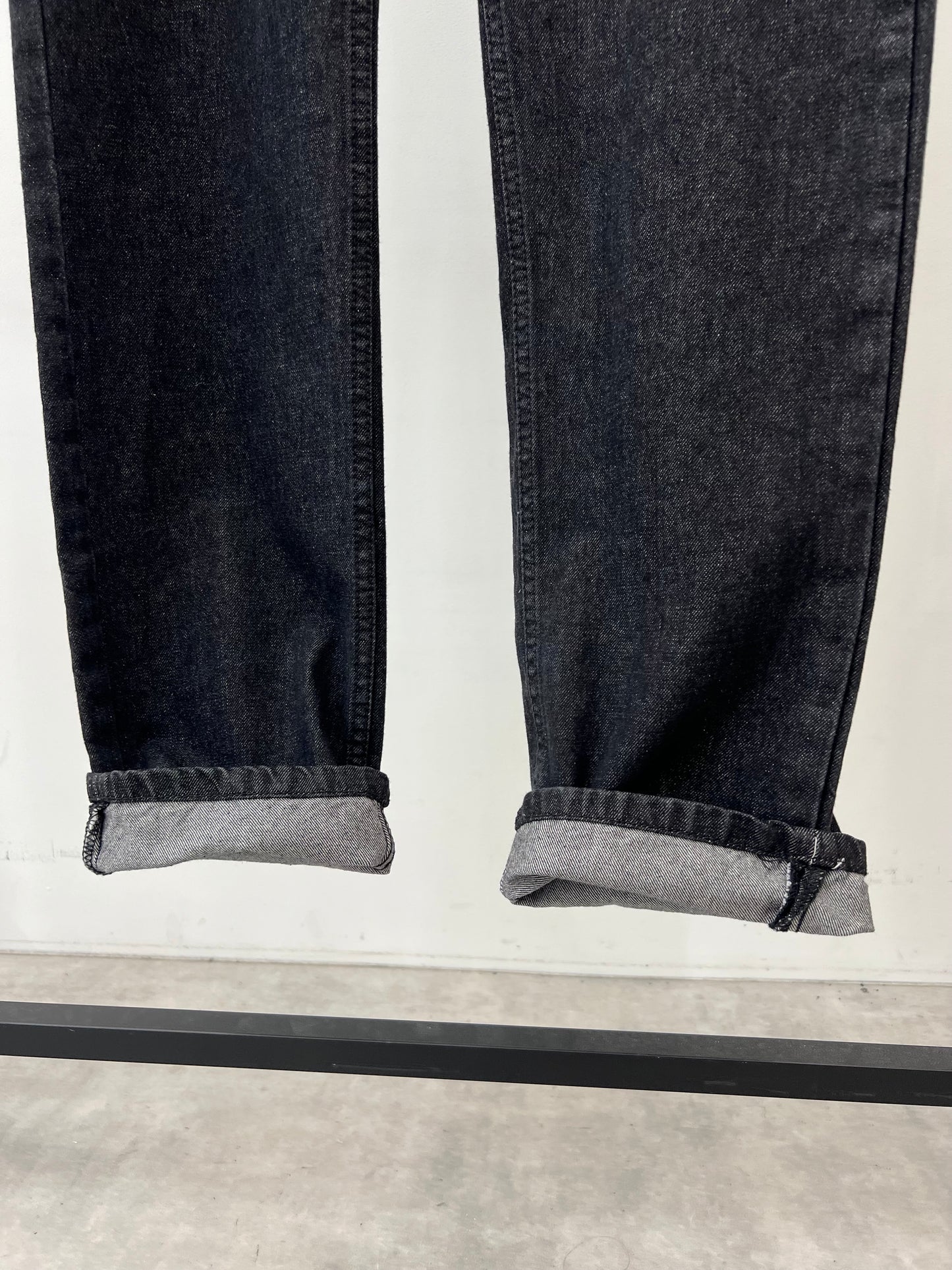 00's Levi's 501 black denim "Yarn Dyed"