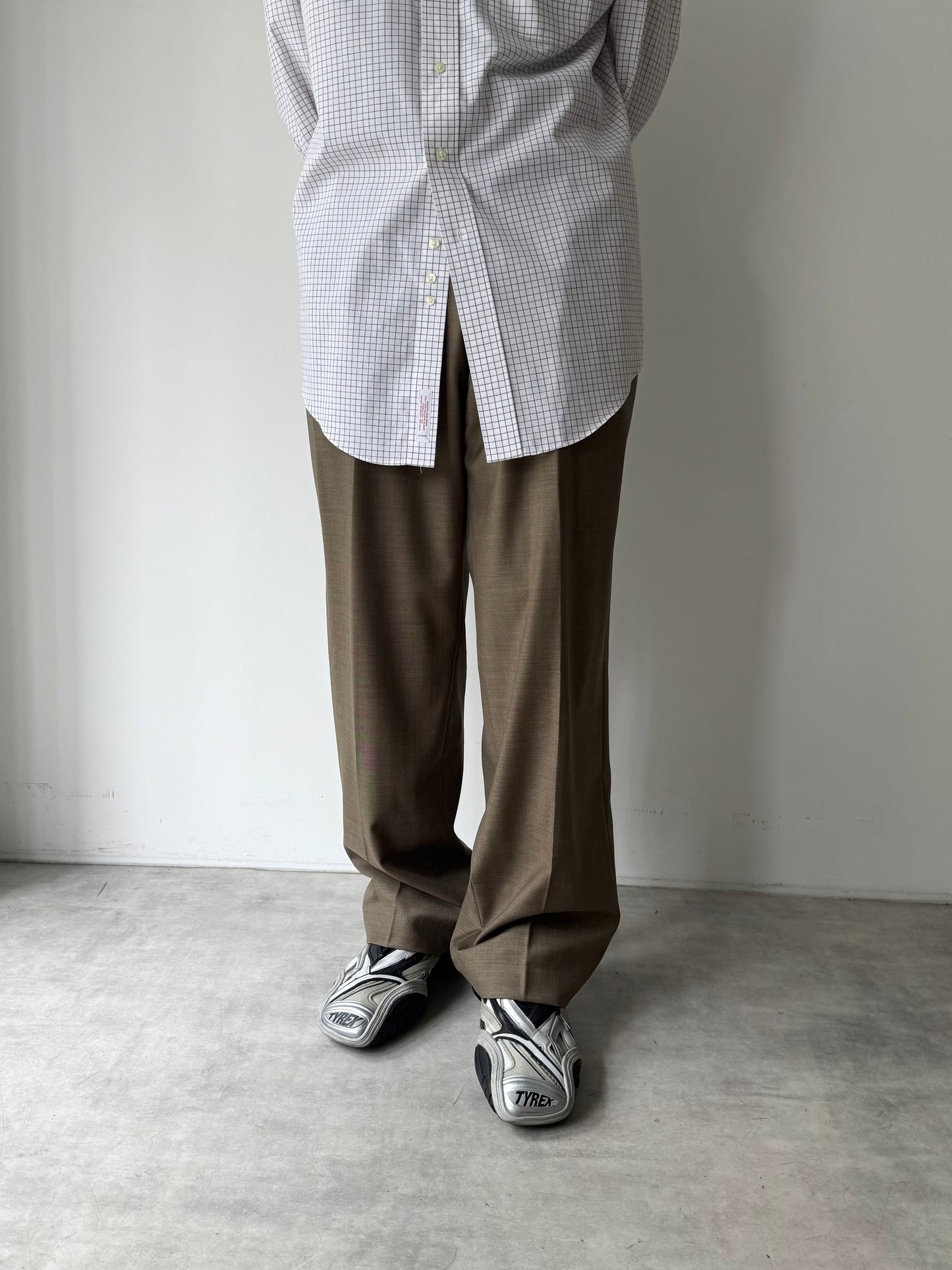 00's Zanella × Loro Piana wool slacks "Made in ITALY