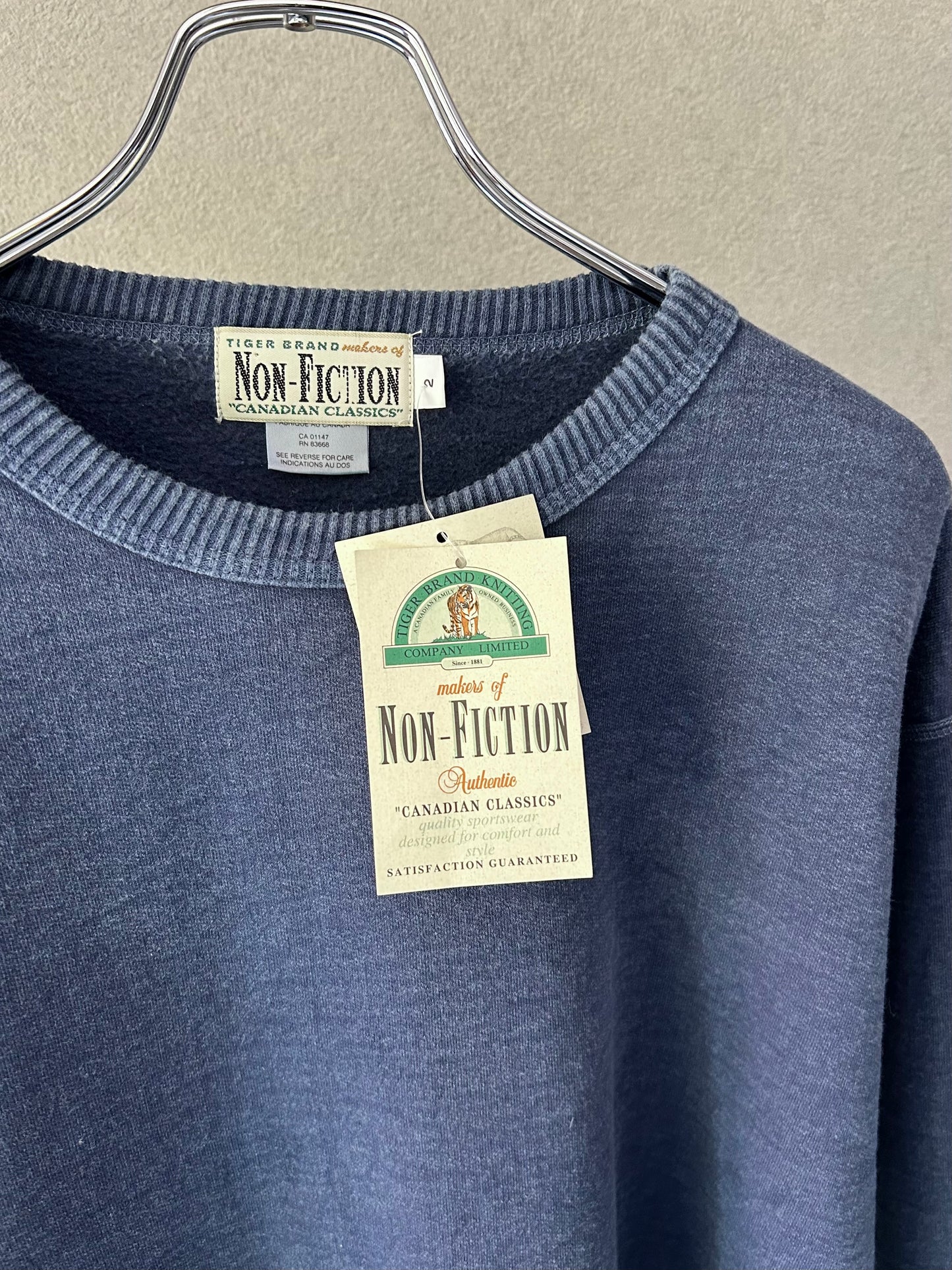 90's NON-FICTION sweater "DEAD STOCK"