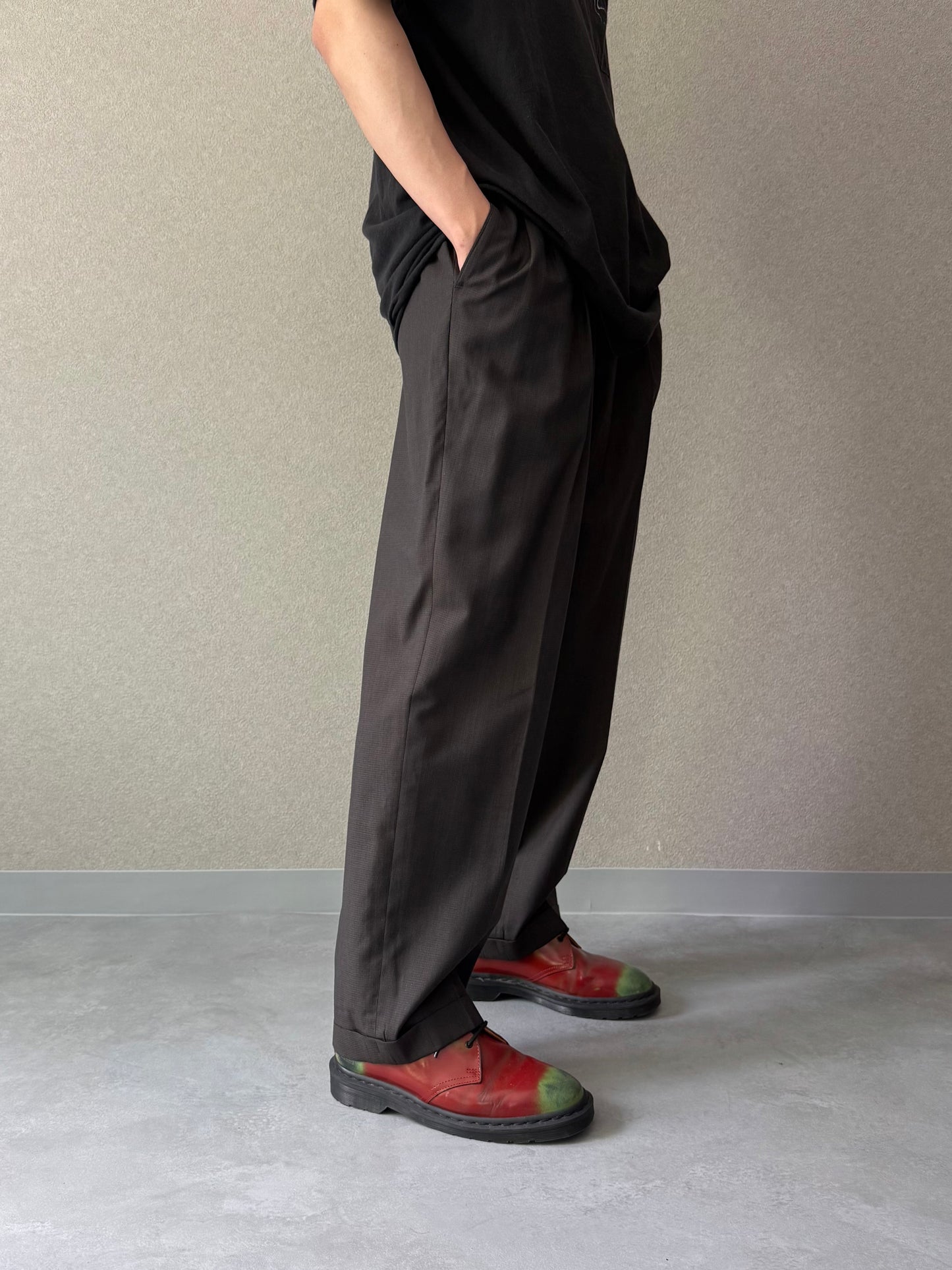 00's PRONT UOMO wool slacks "Made in ITALY"
