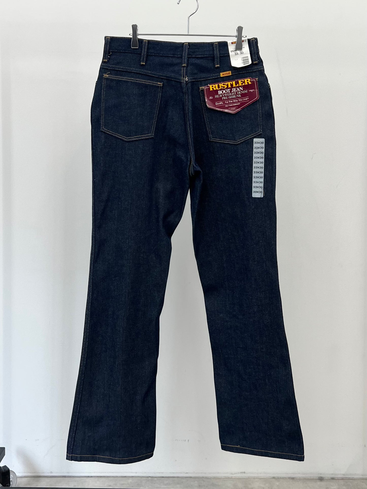 90's RUSTLER denim pants "DEAD STOCK"