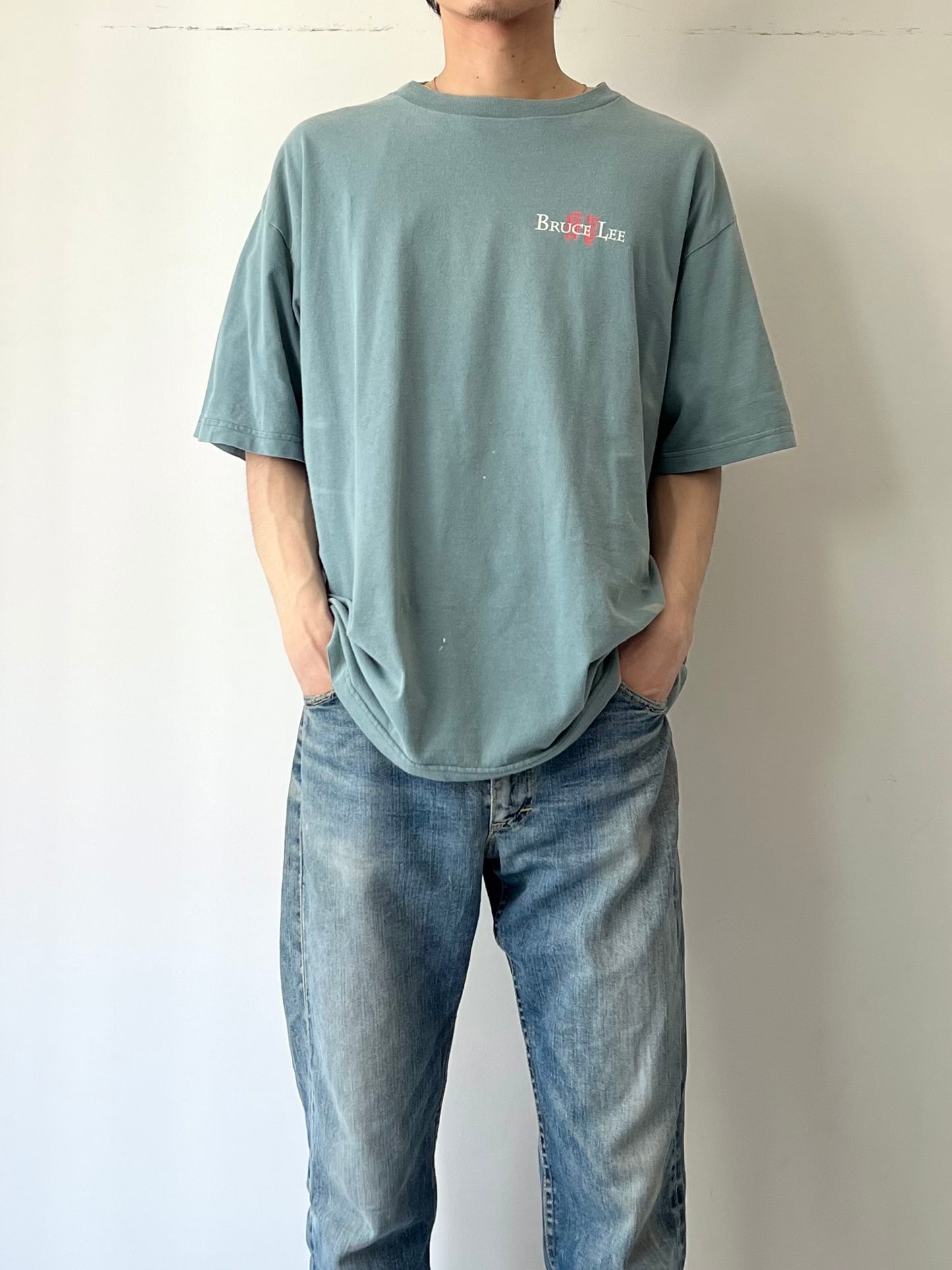 90's〜 Bruce Lee printed t-shirt