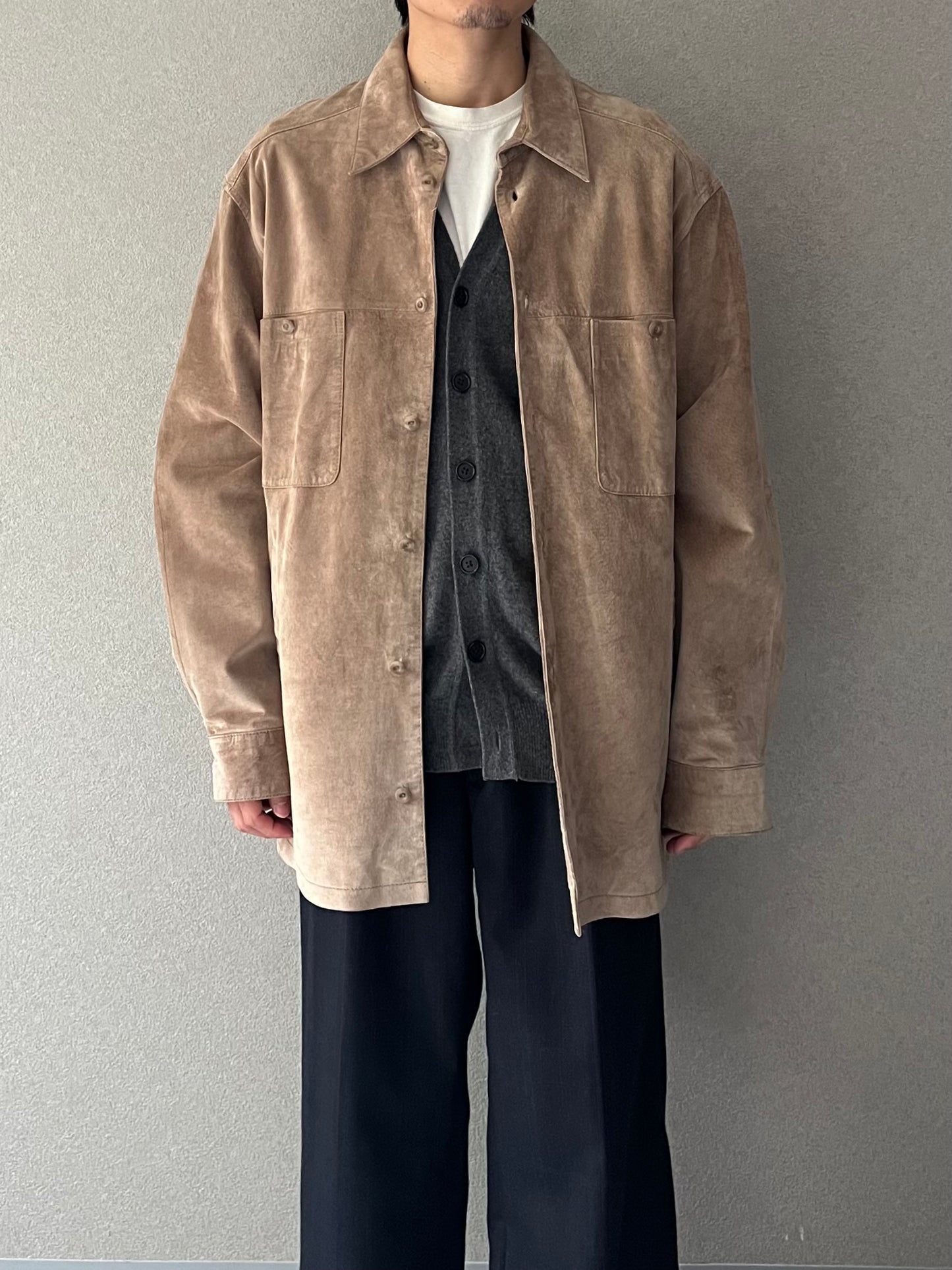 90's PERRY ELLIS leather jacket