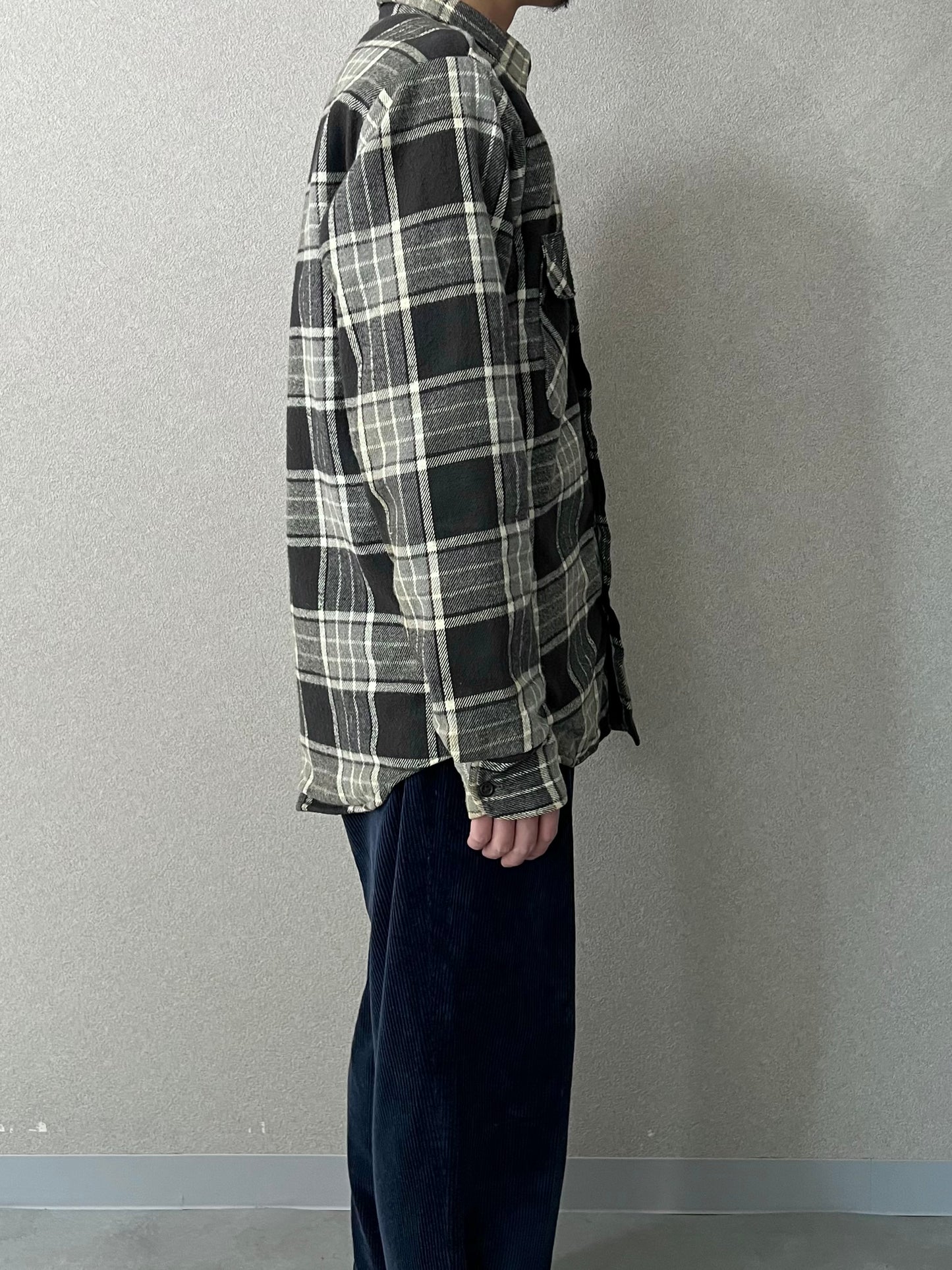 80's FIVE BROTHER quilting flannel shirt "Made in USA"