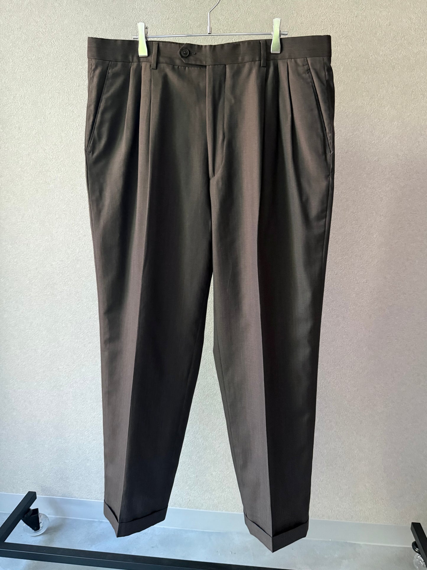 00's PRONT UOMO wool slacks "Made in ITALY"