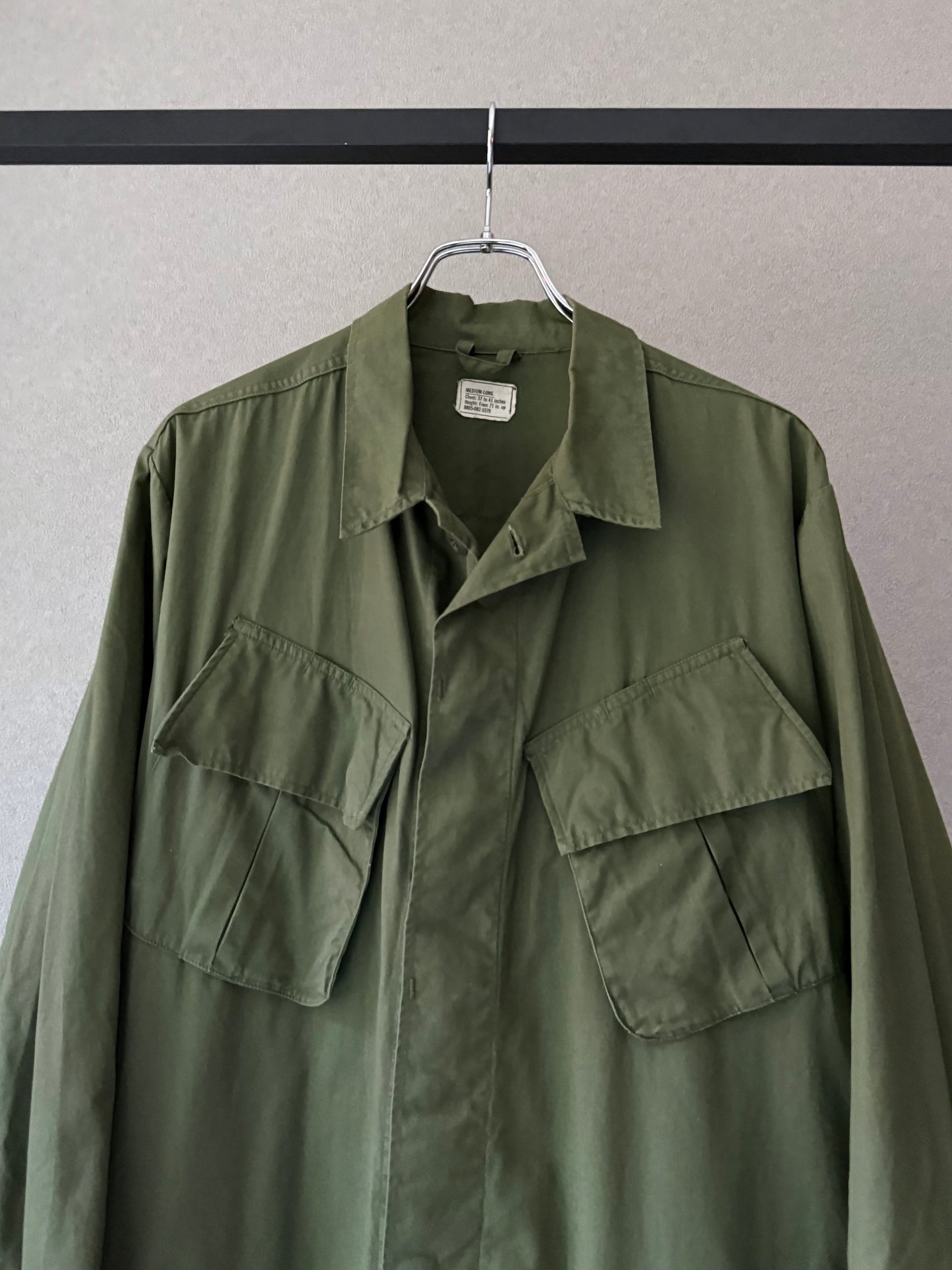 60's US.ARMY jungle fatigue jacket "3rd"