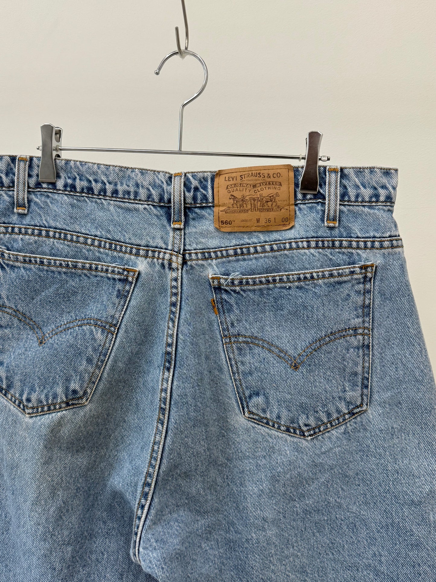 90's Levi's 560 denim shorts "Made in MEXICO"