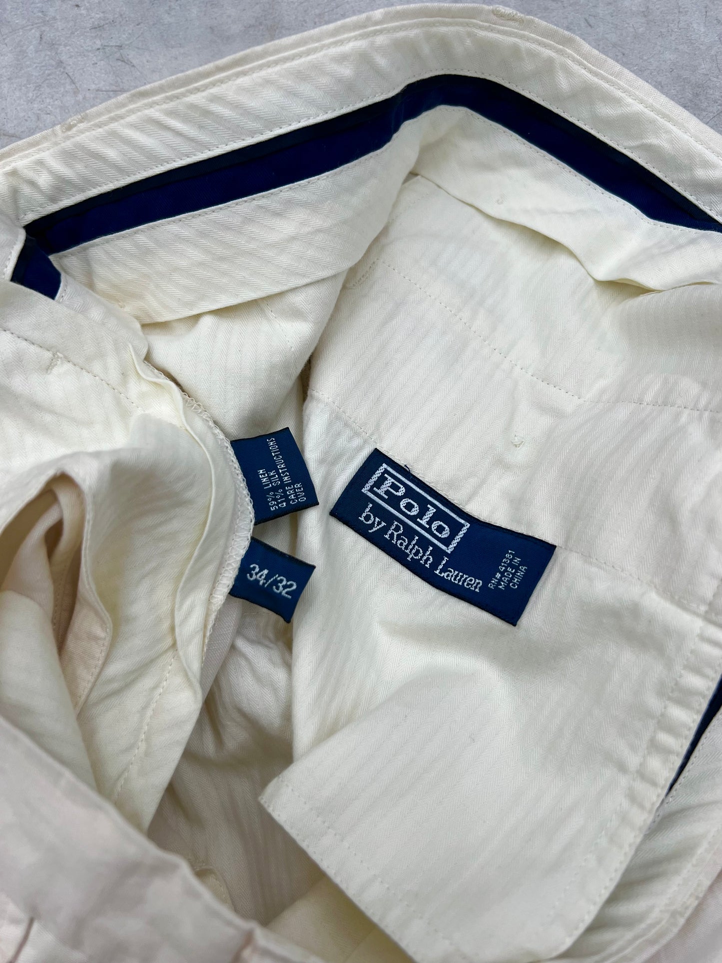 90's Polo Ralph Lauren silk × linen slacks