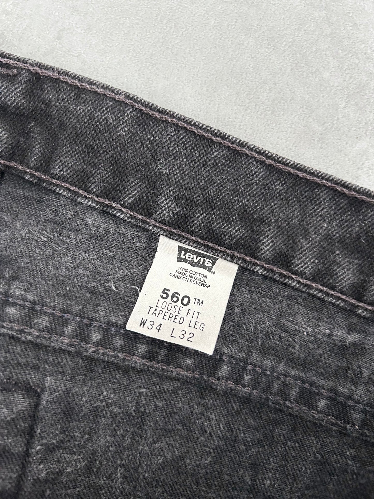 90's Levi's 560 denim pants "Made in USA"