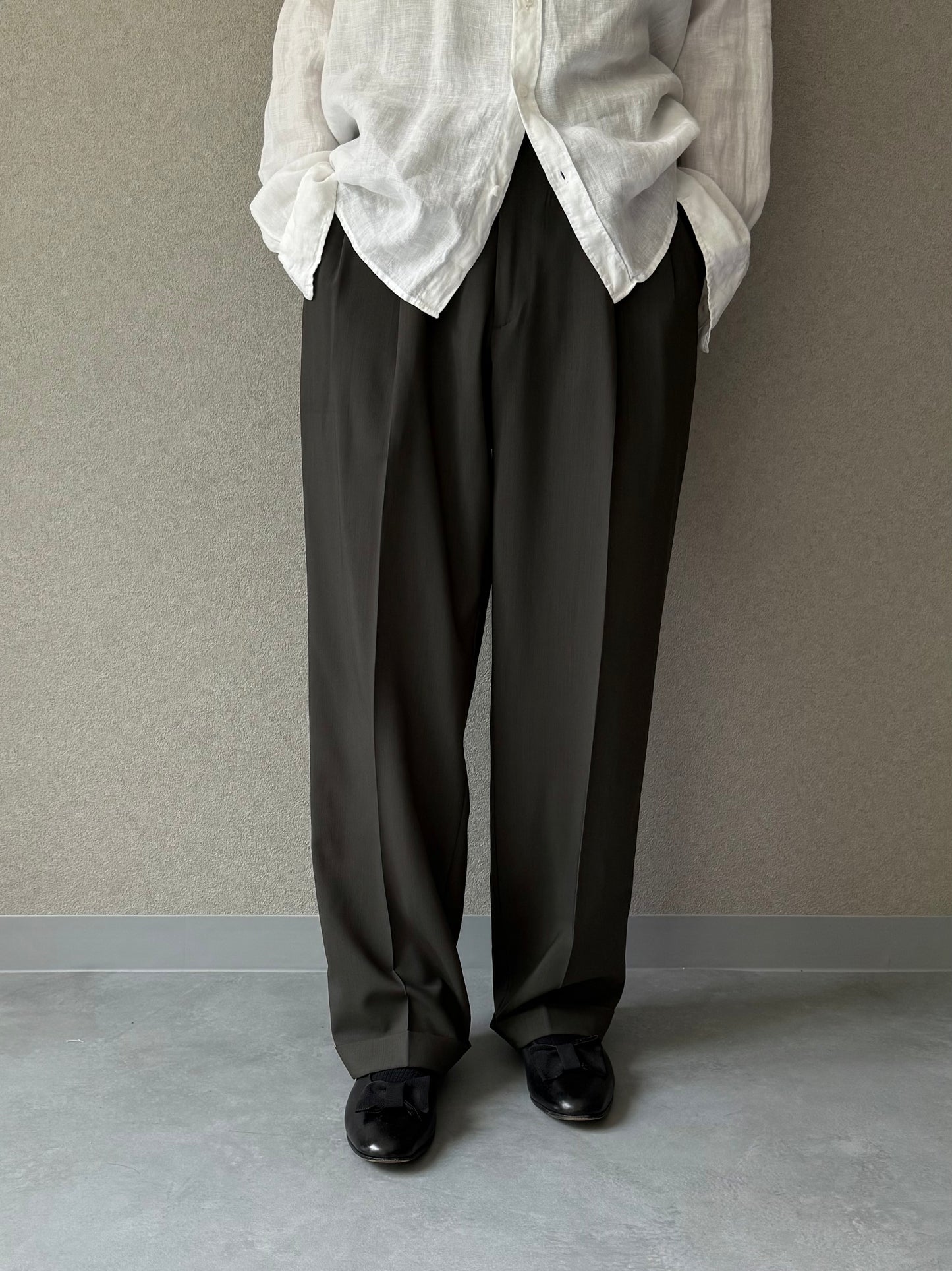 90's santorelli wool slacks "Made in ITALY"