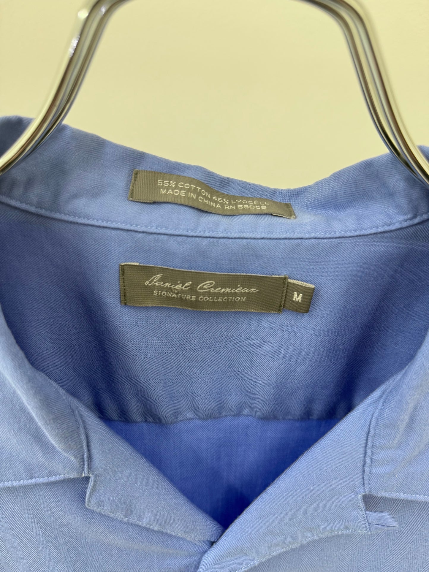 00's Daniel Cremieux open collar shirt