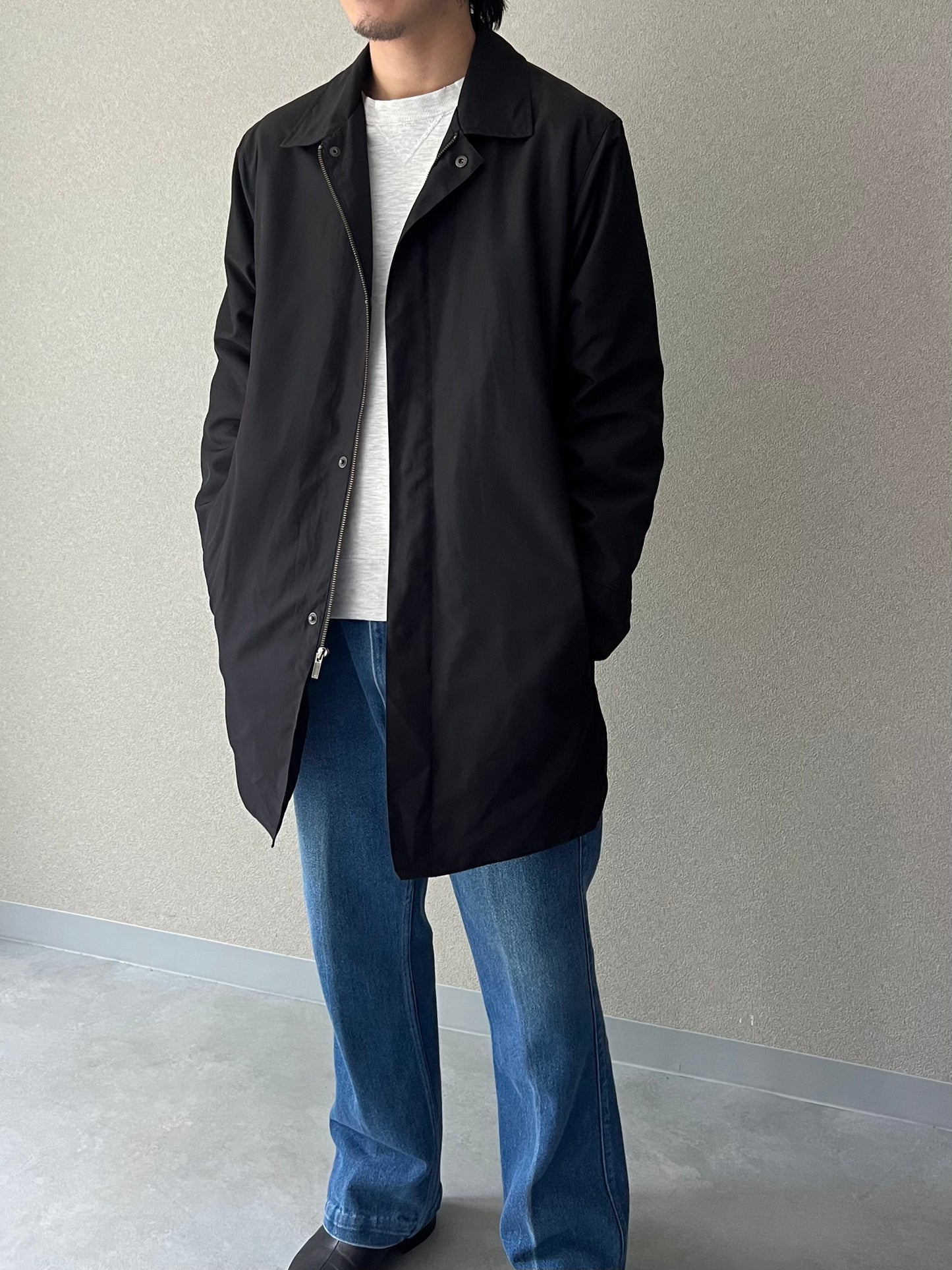 00's BANANA REPUBLIC nylon half coat