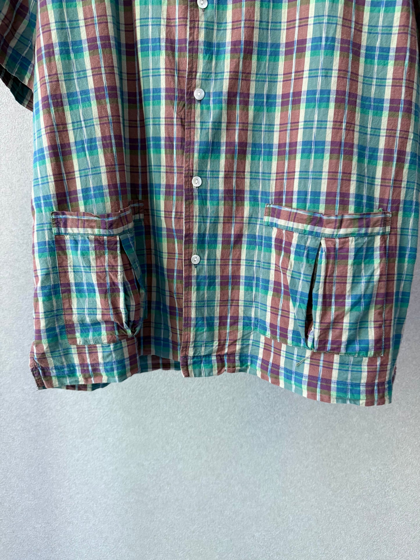 00's The J.Peterman Company open collar shirt