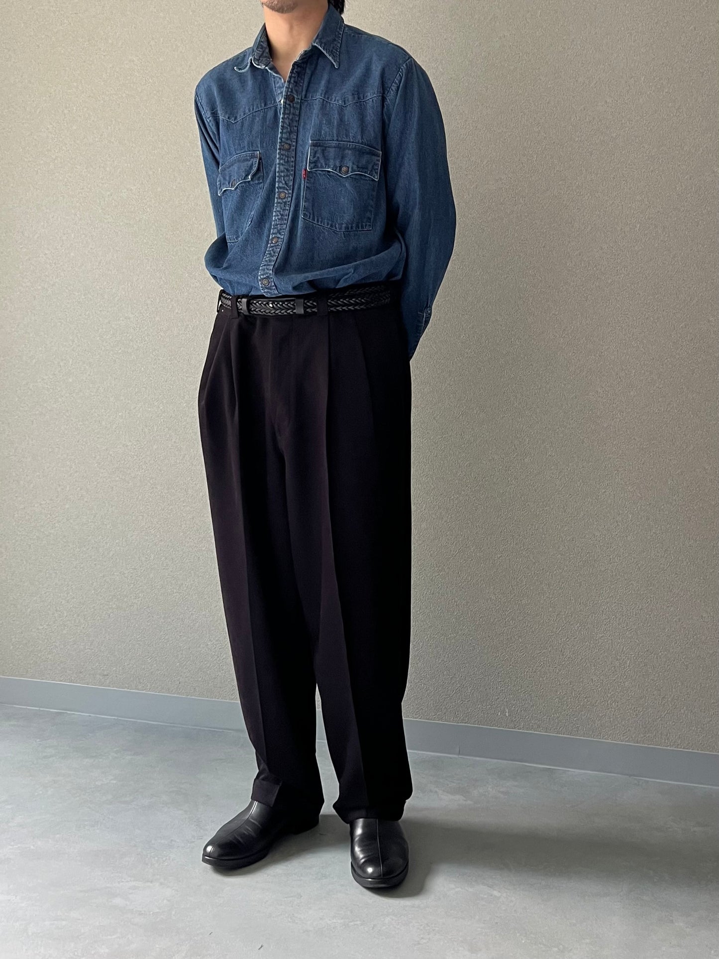 90's PERRY ELLIS rayon slacks