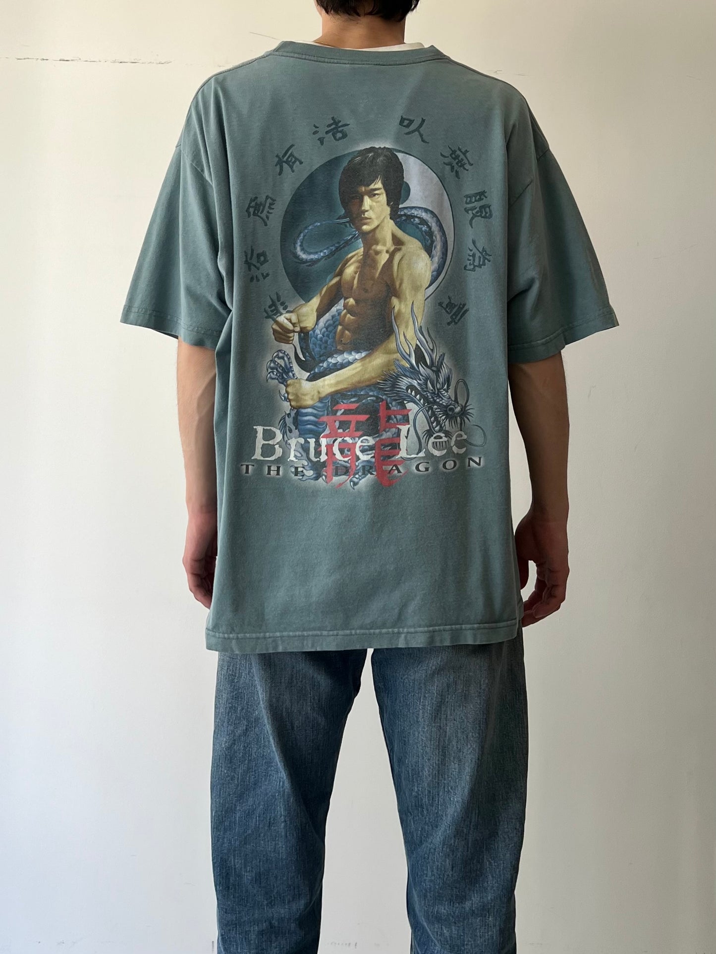 90's〜 Bruce Lee printed t-shirt
