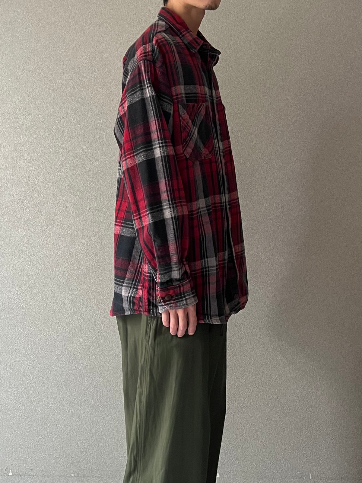 00's ST.JOHN'S BAY flannel shirt