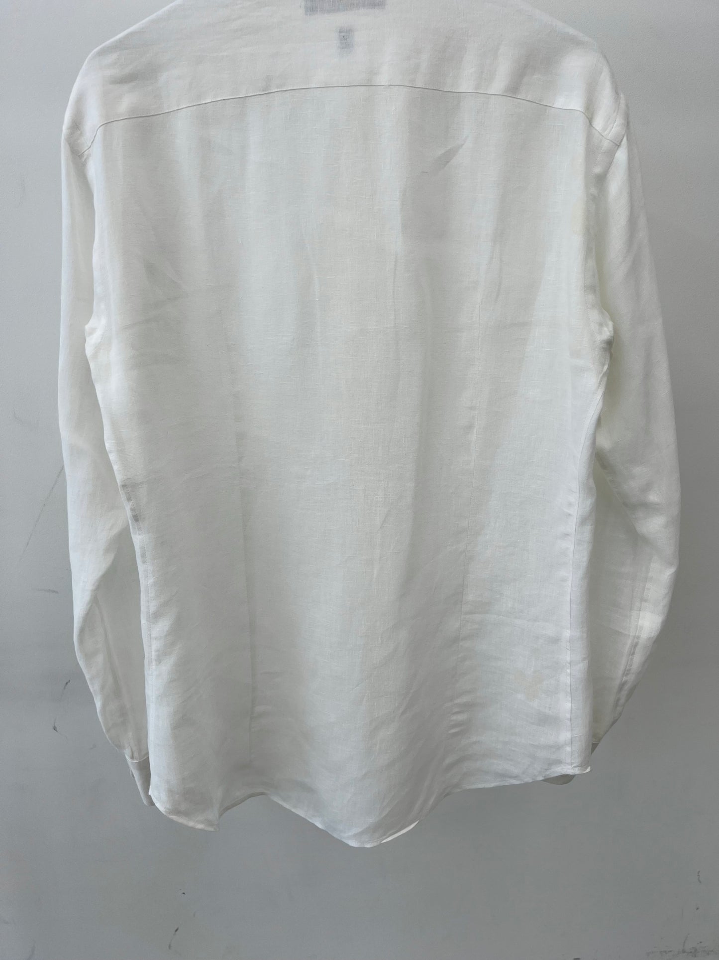 00's Salvatore Ferragamo linen shirt "Made in ITALY"