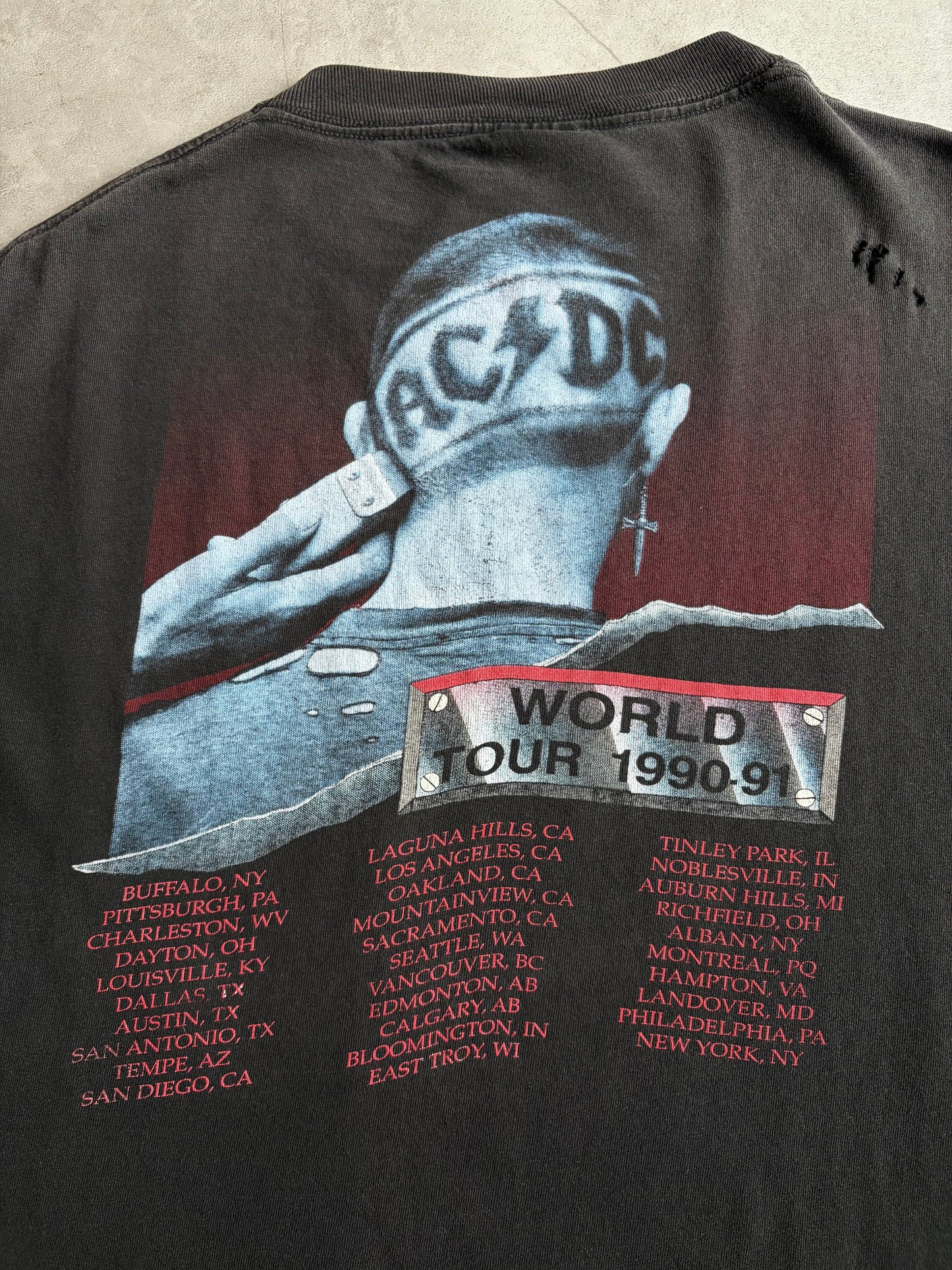 90's AC/DC music t-shirt "Made in USA"