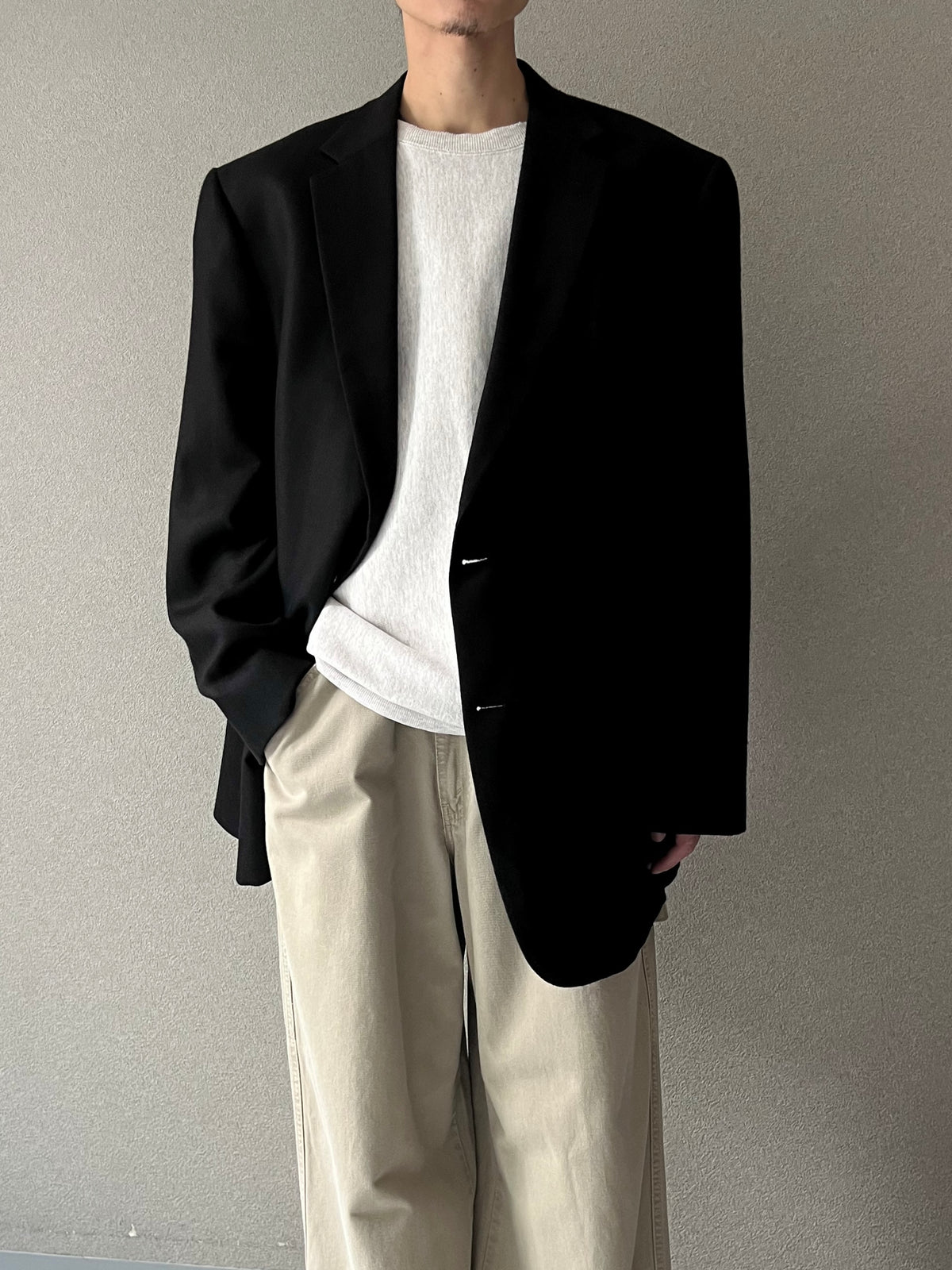 90's Hart Schaffner&Marx × Loro Piana cashmere tailored jacket "Made in USA"