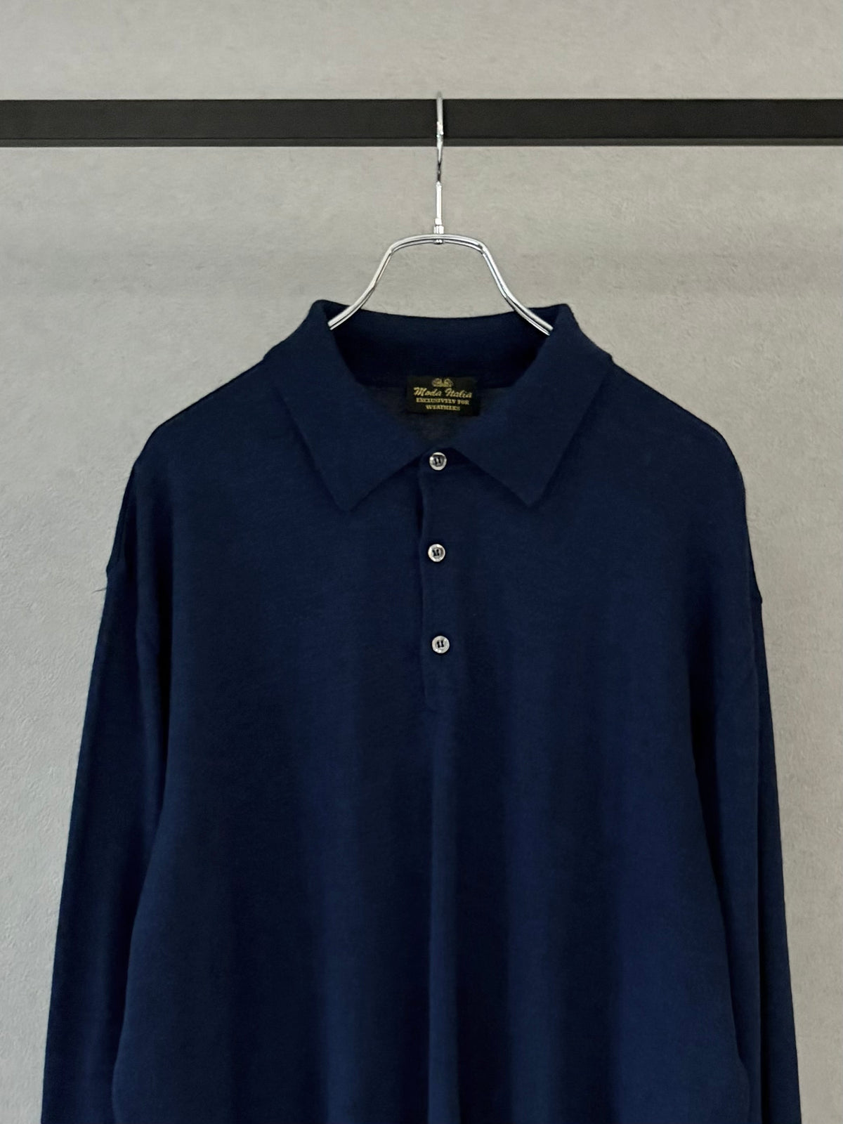 90's Moda Italia knit polo shirt "Made in ITALY"