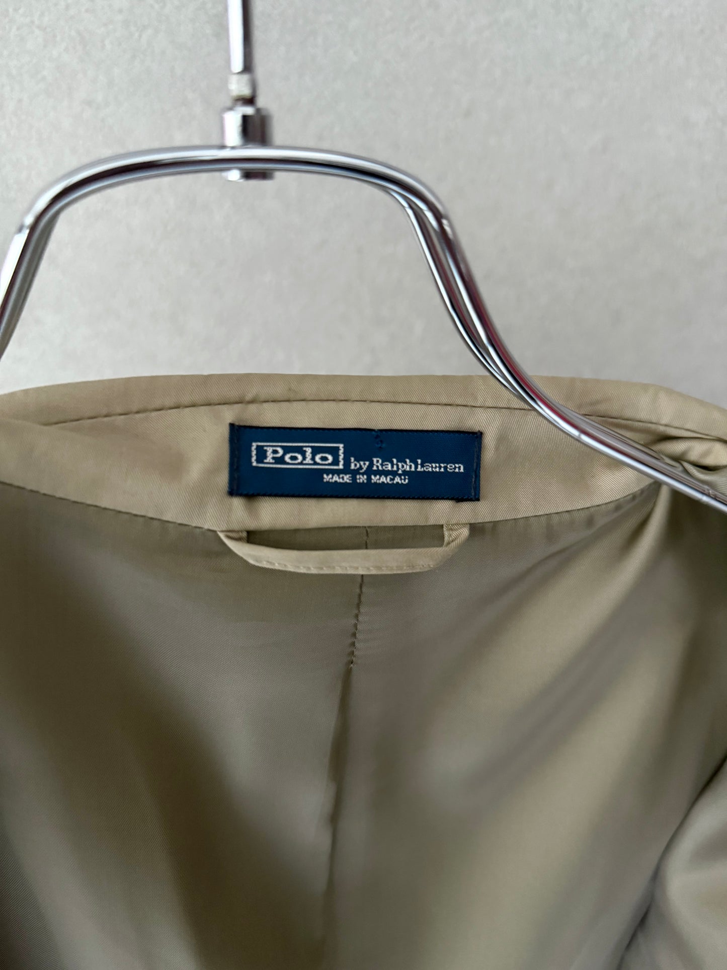 90's Polo Ralph Lauren cotton tailored jacket "Made in MACAU"