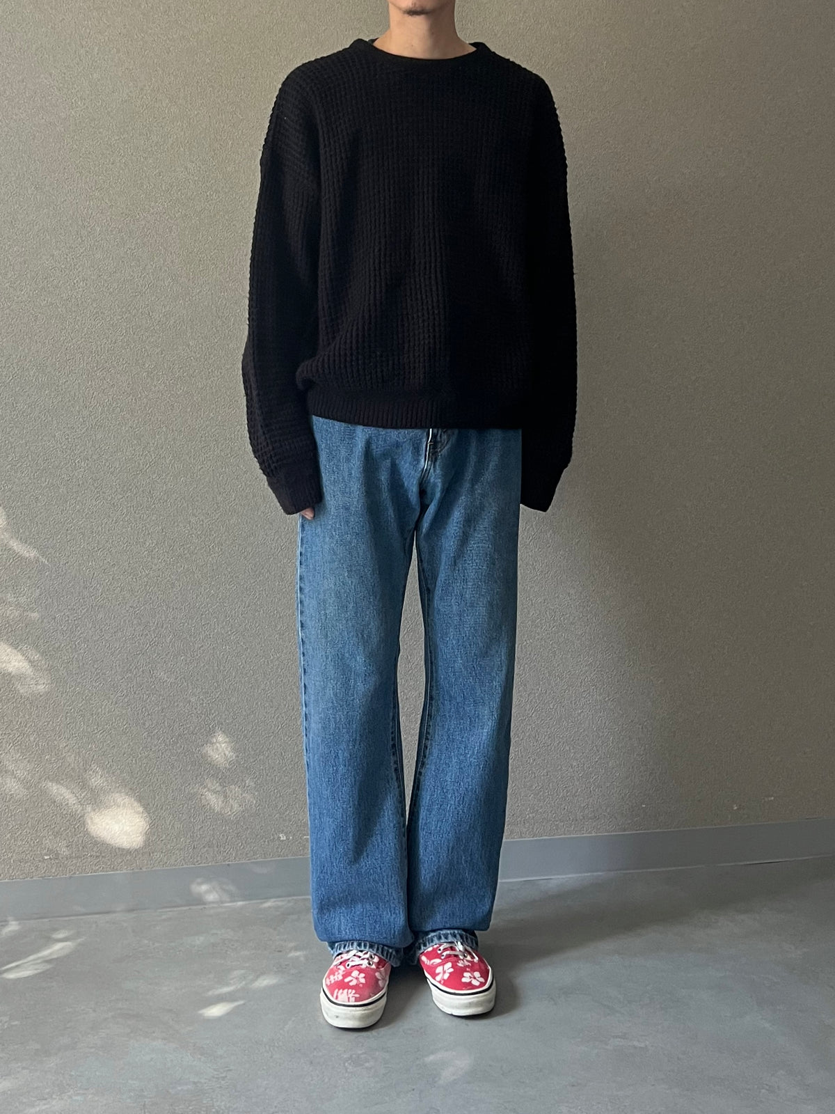 80's〜 DAVID TAYLOR acrylic knit sweater "Made in USA"