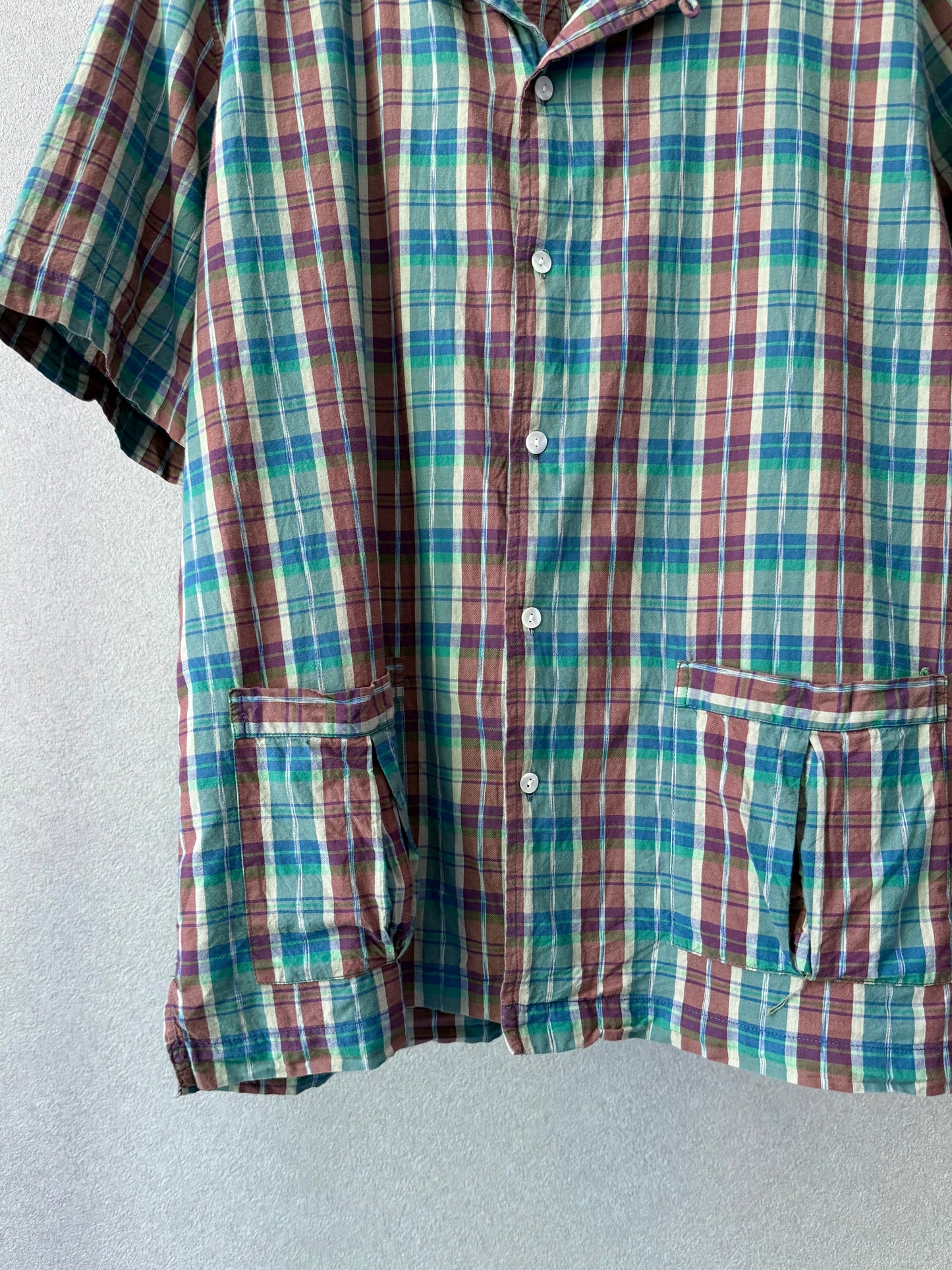 00's The J.Peterman Company open collar shirt