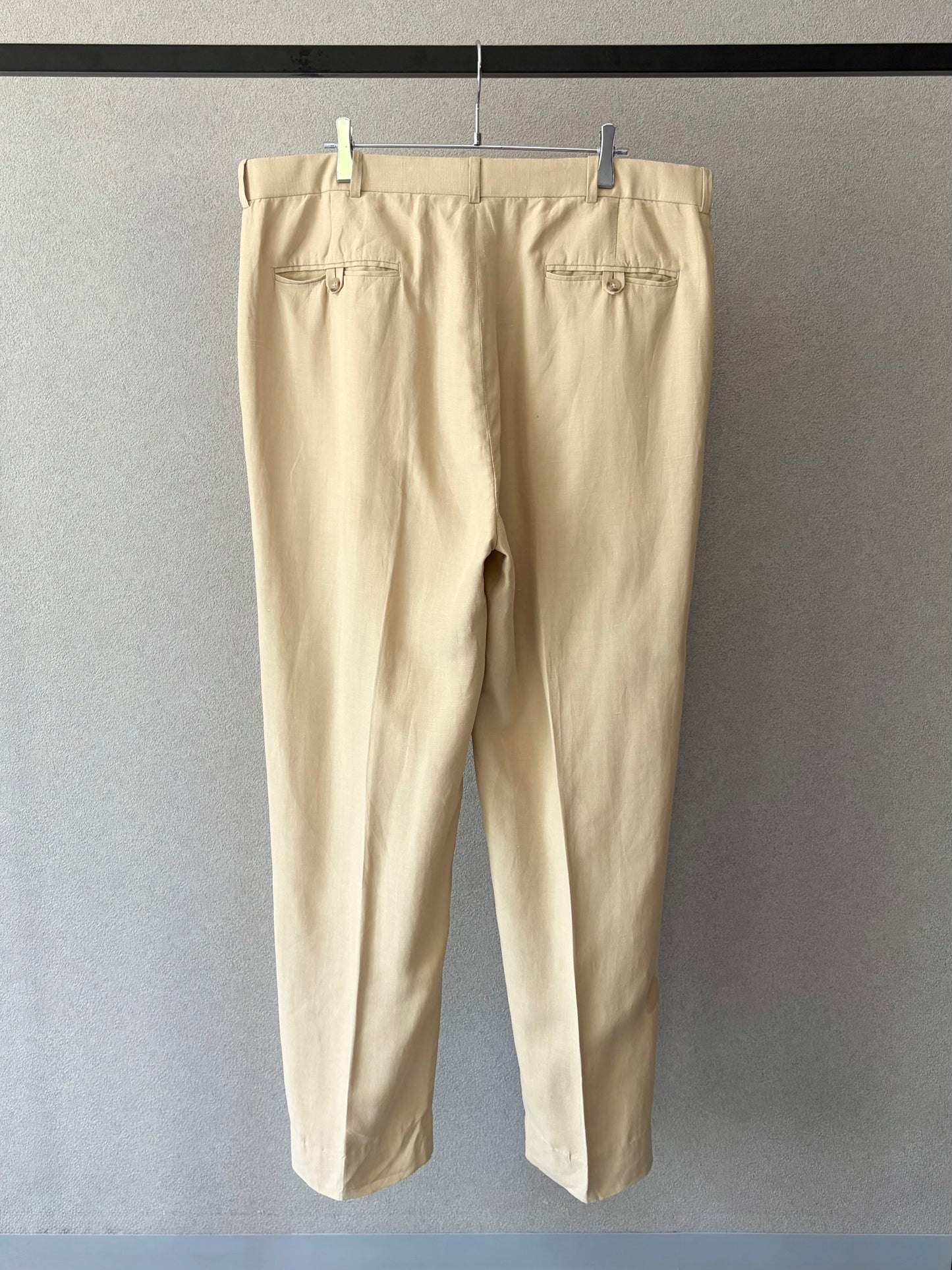 00's Polo Ralph Lauren linen×silk slacks