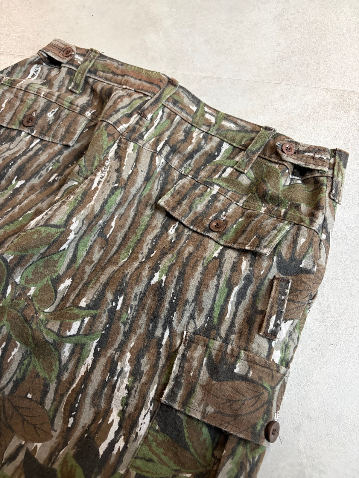 90's RED HEAD flannel cargo pants "Made in USA"