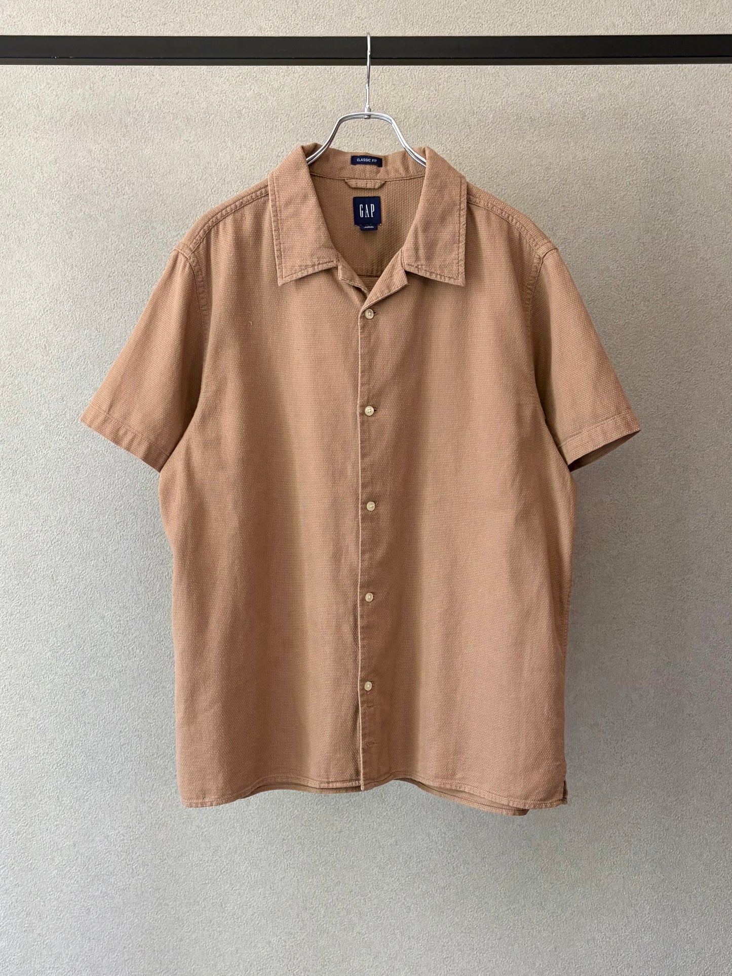 00's GAP open collar shirt